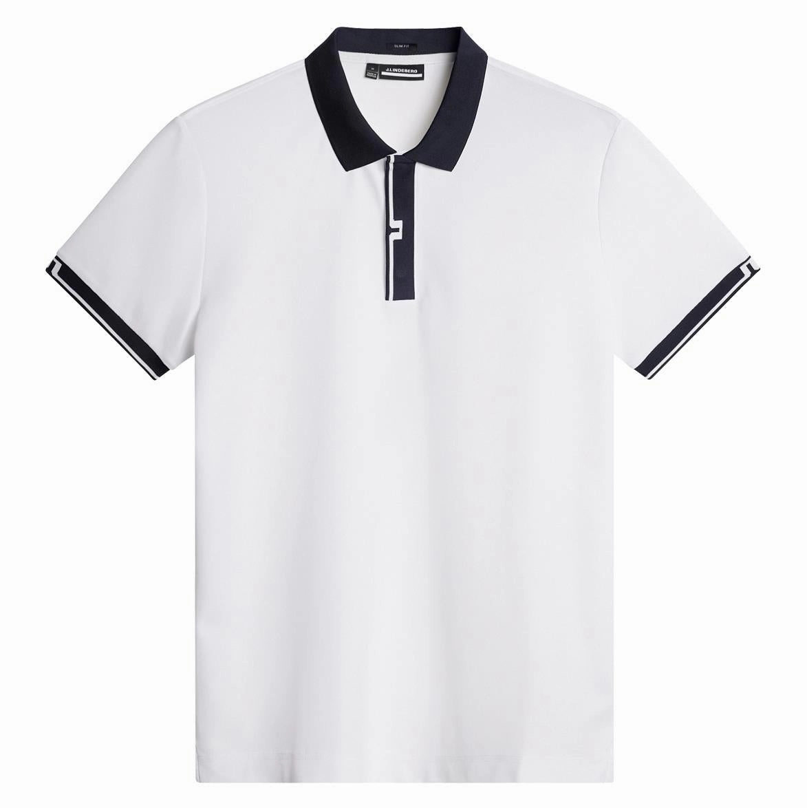 Bay Slim Fit Polo White Premium J.Lindeberg menswear