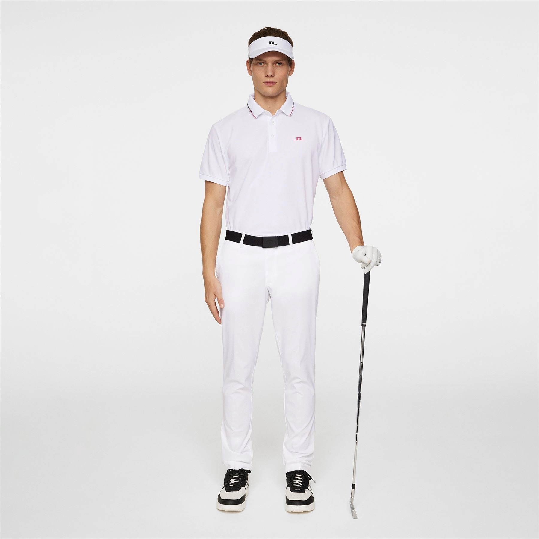 Ben Polo White J.Lindeberg Golfwear for Men