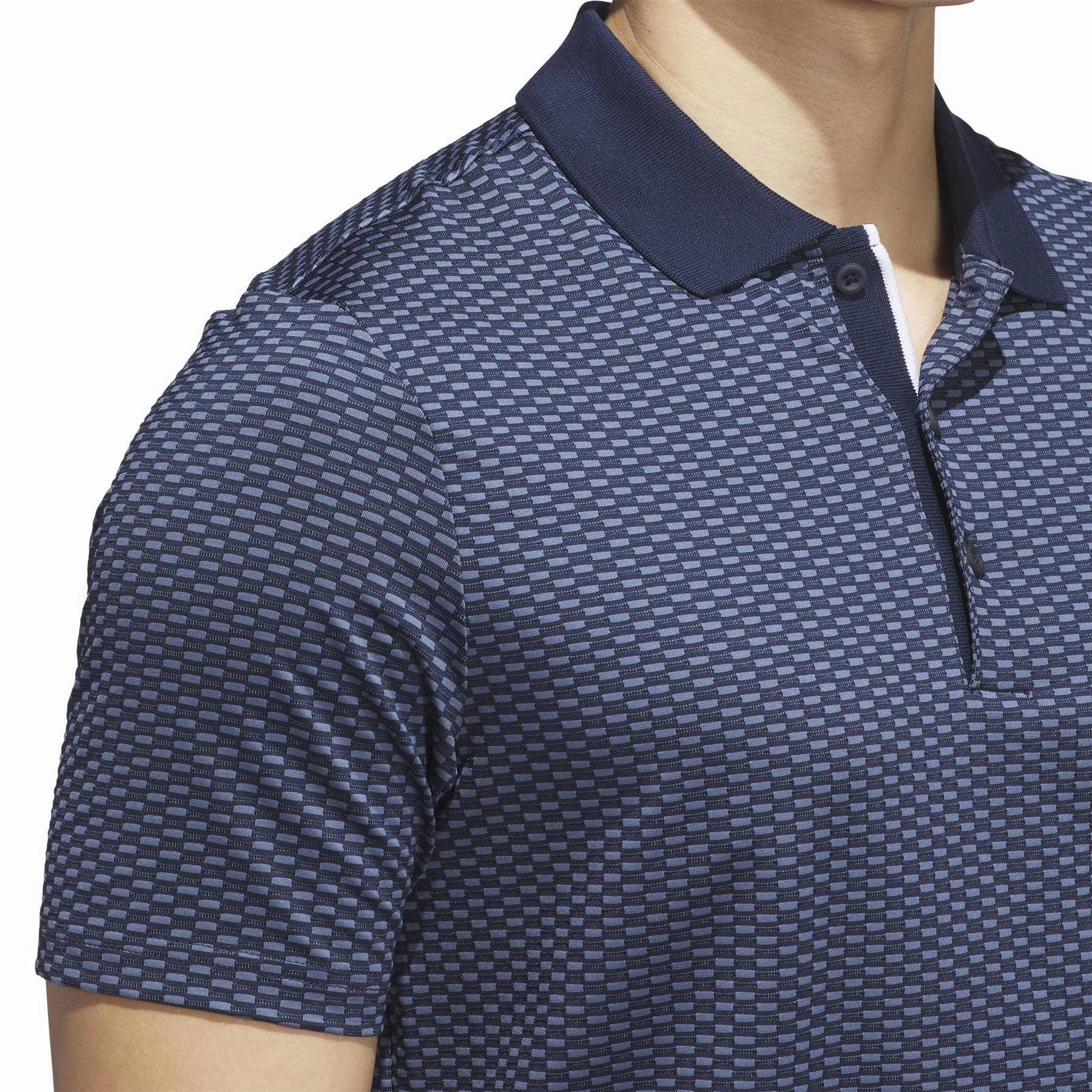 Beyond The Course Textured Polo Collegiate Navy/Preloved Ink Adidas Men's Sportswear