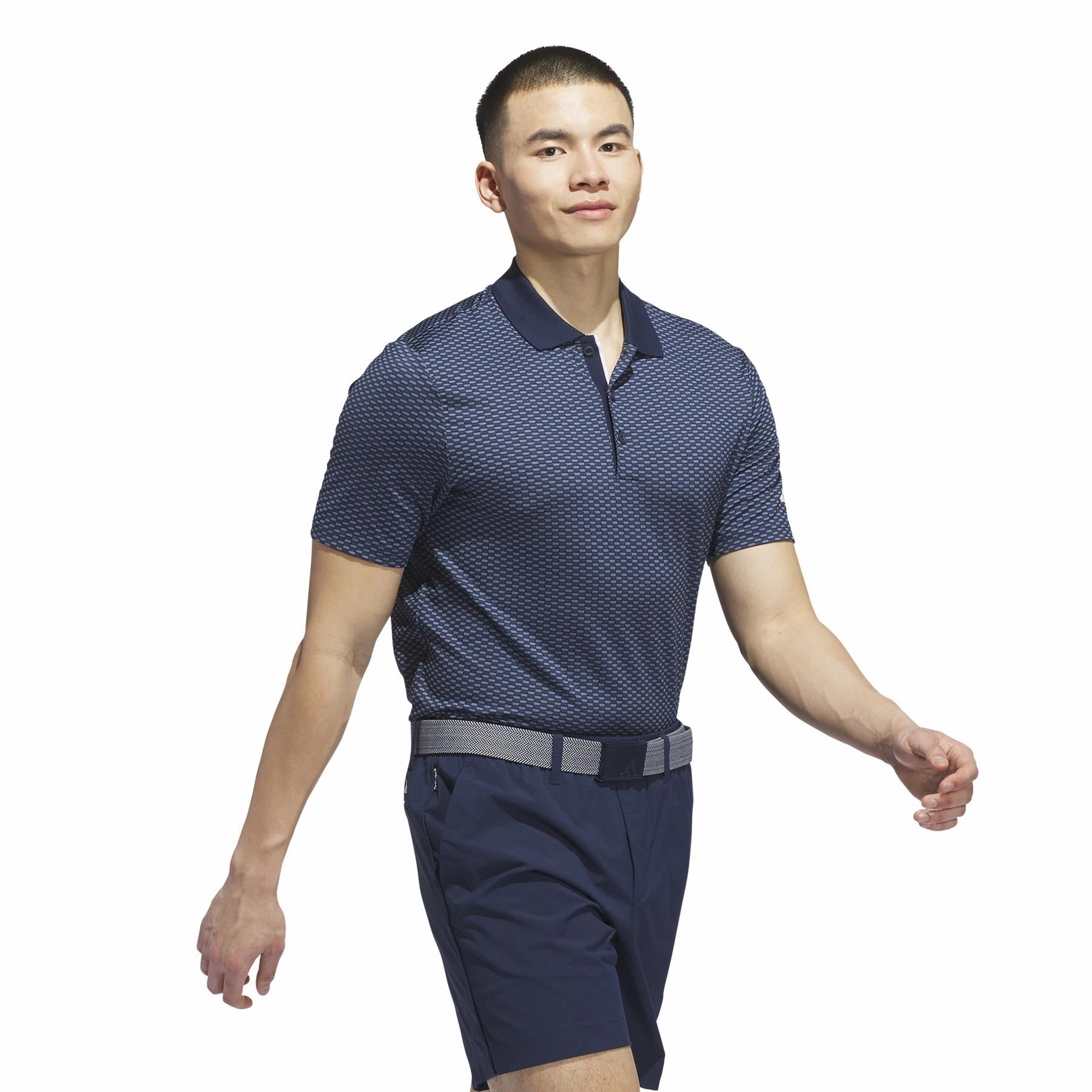 Beyond The Course Textured Polo Collegiate Navy/Preloved Ink Adidas Men's Sportswear