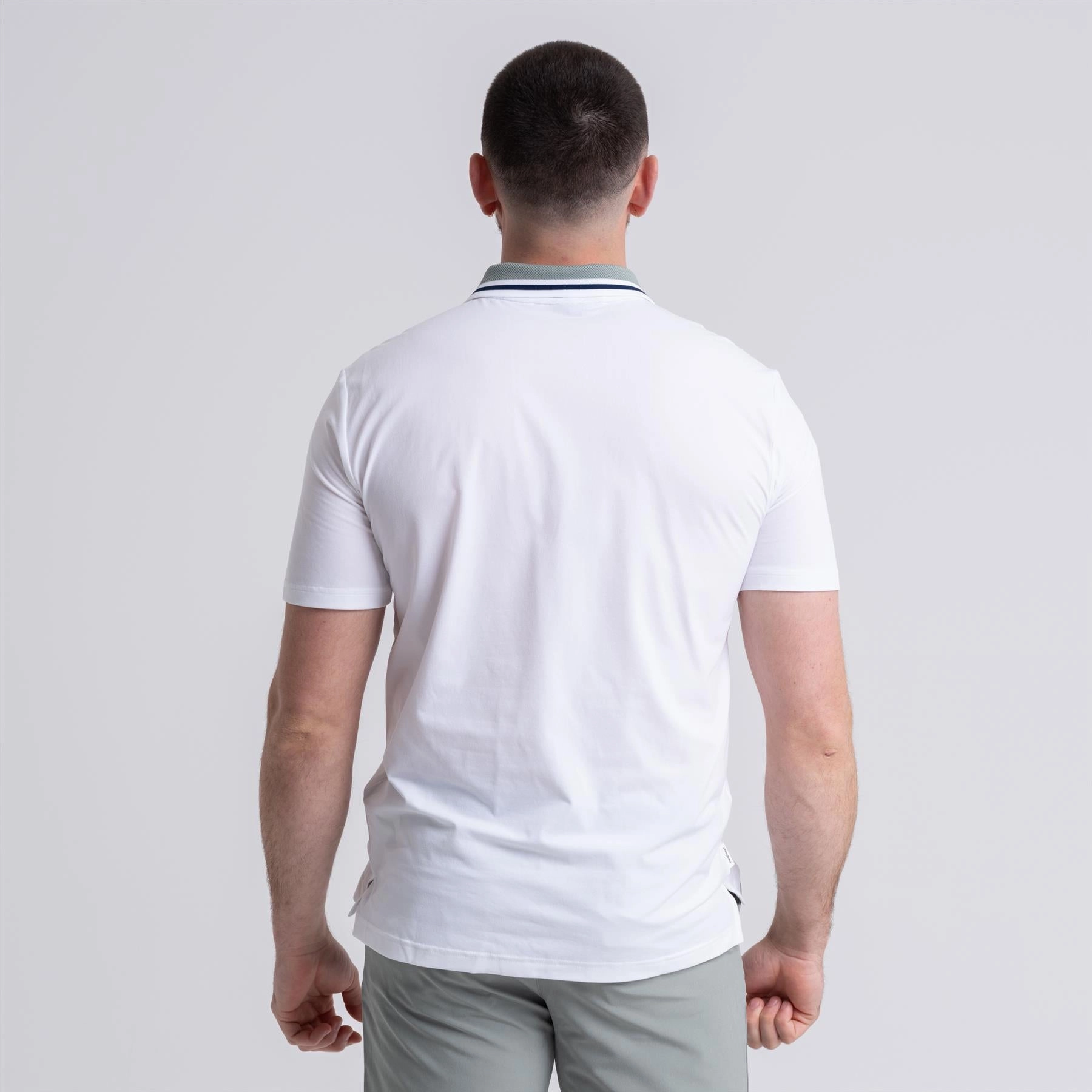 Beyond The Course Twistknit Polo White Adidas Men's Sportswear