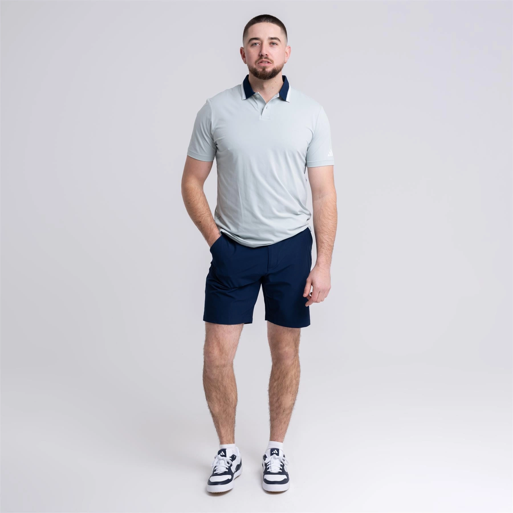 Beyond The Course Twistknit Polo Wonder Silver Adidas Men's Sportswear