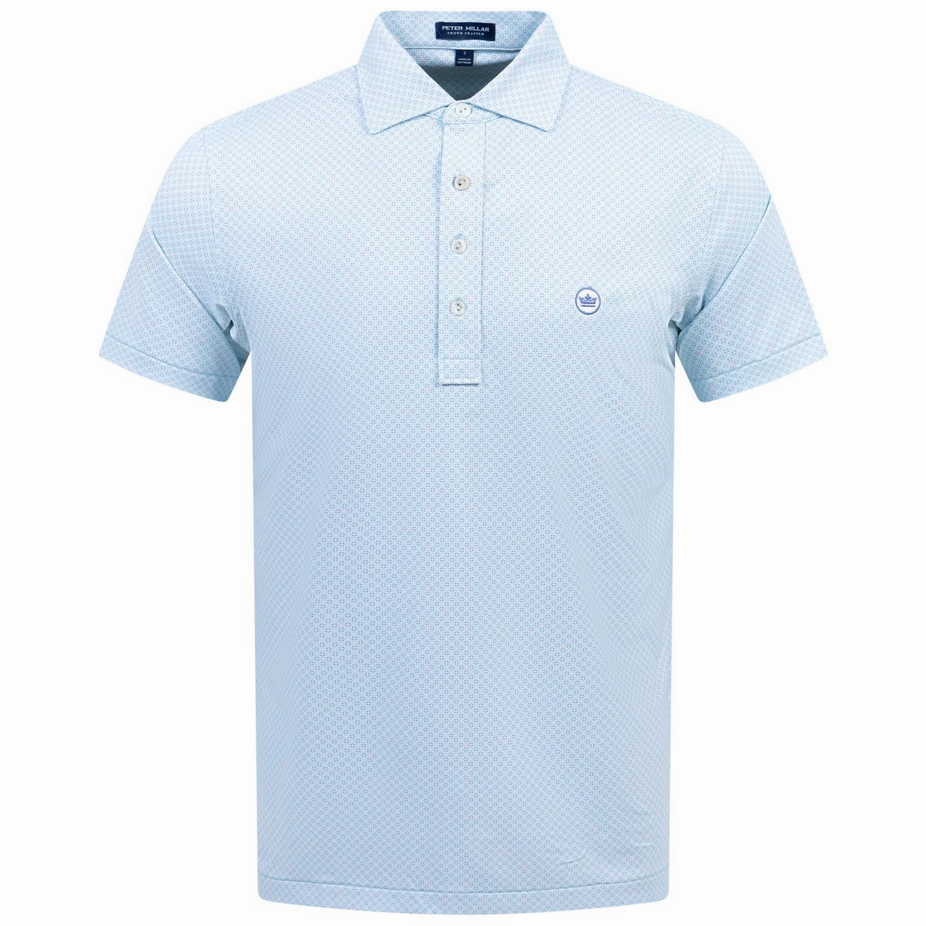 Bickett Performance Jersey Polo Blue Spruce Peter Millar clothing for men