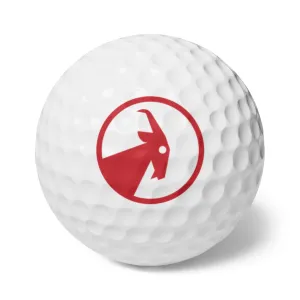 BILLY Golf Balls, 6pcs (Red Goat)