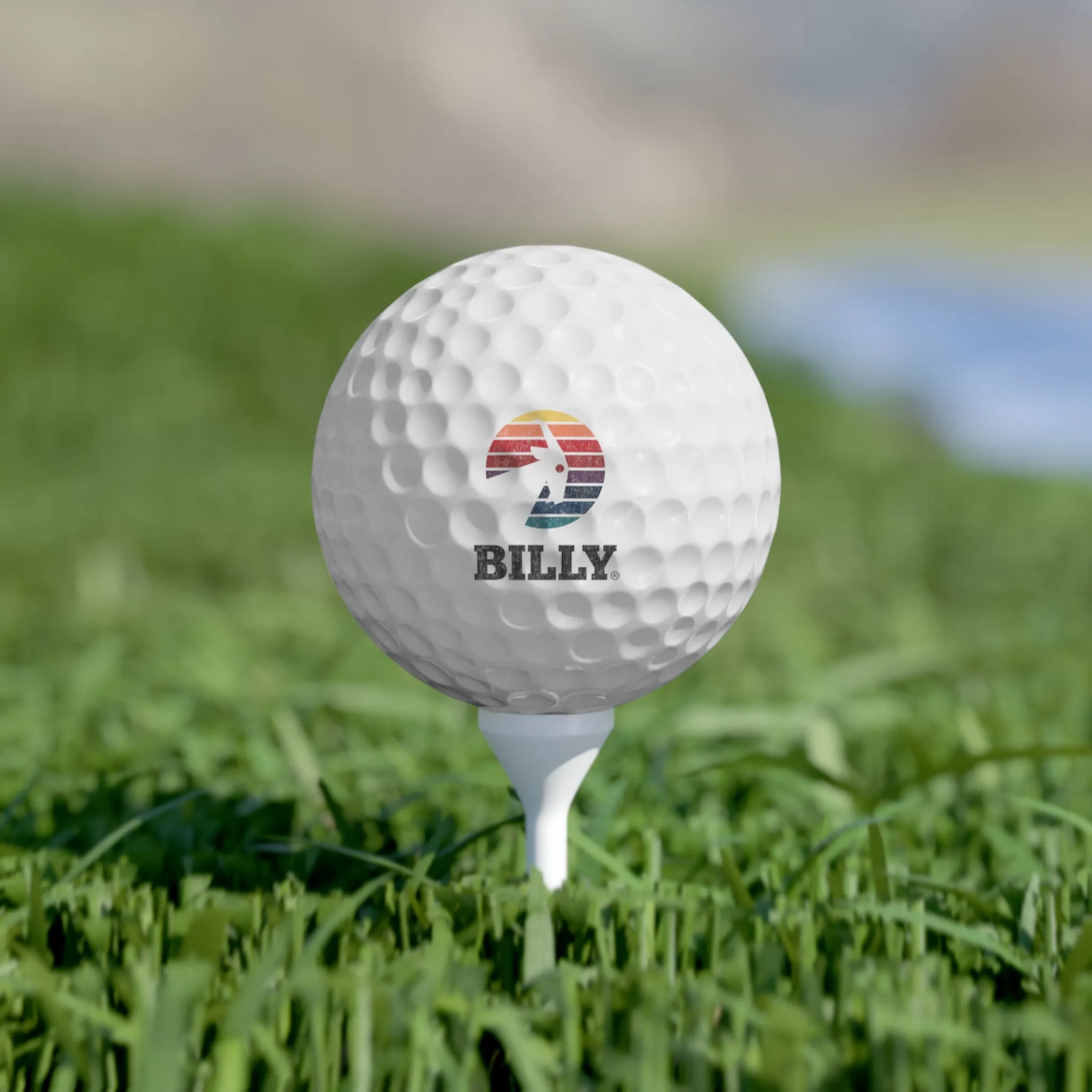 BILLY Golf Balls, 6pcs (Vintage Logo)