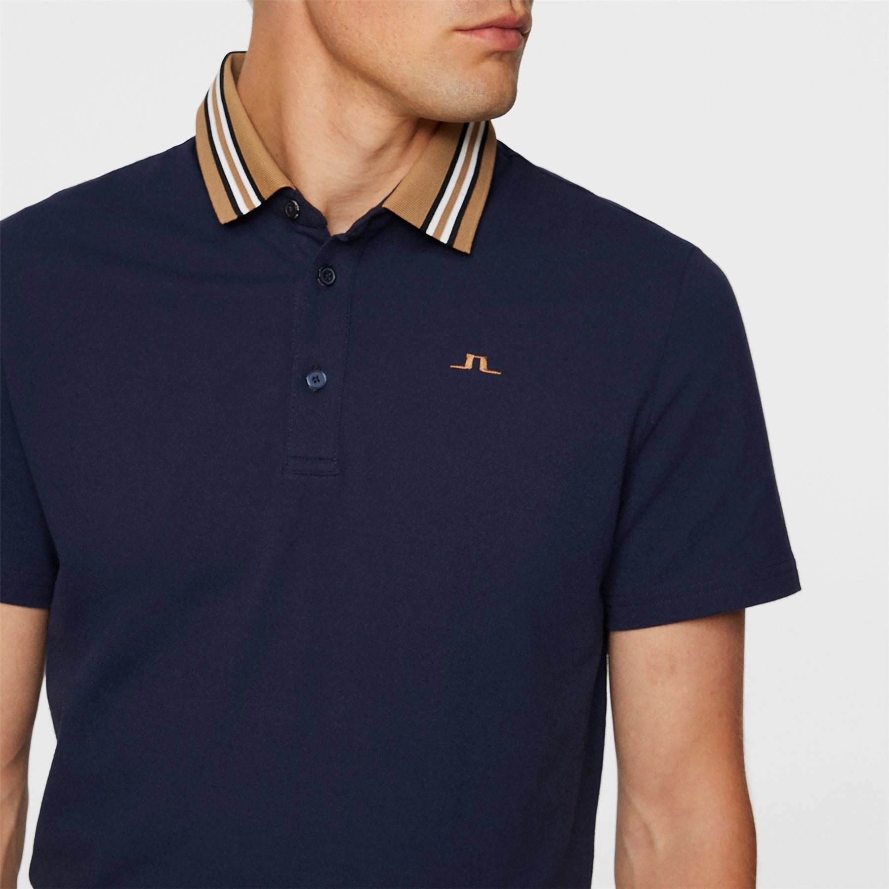 Bjorn Regular Fit Polo JL Navy J.Lindeberg Golfwear for Men