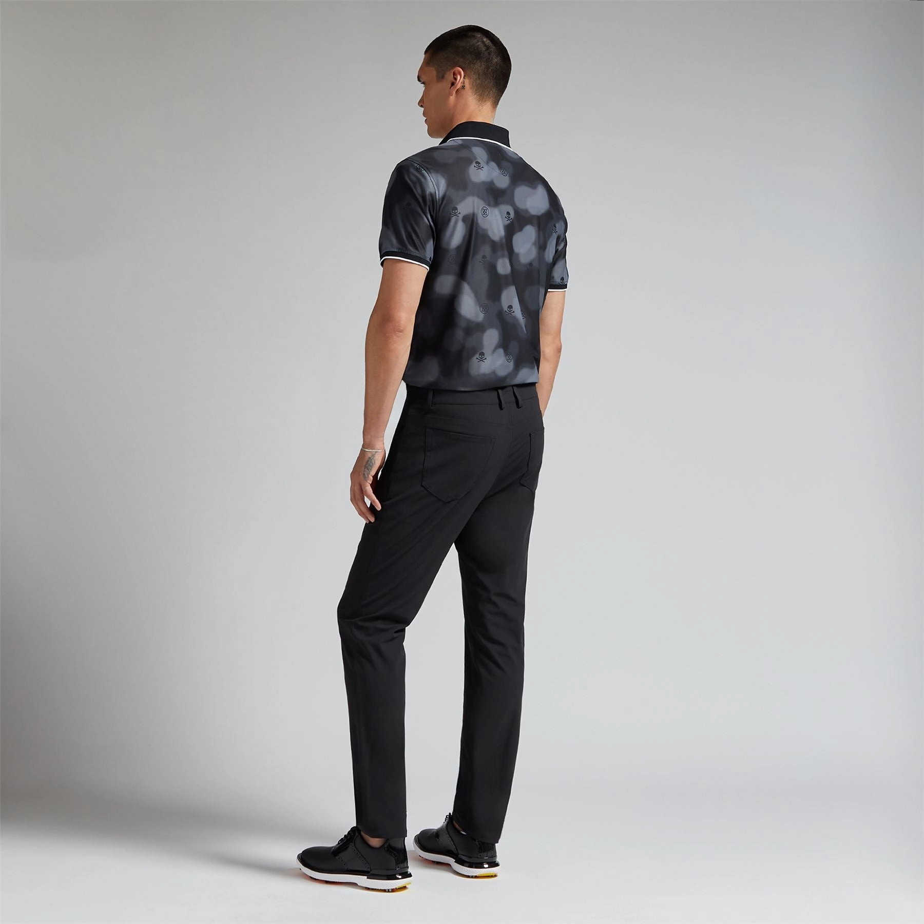 Blur Icon Camo Tech Pique Polo Onyx G/Fore Men's Fashion