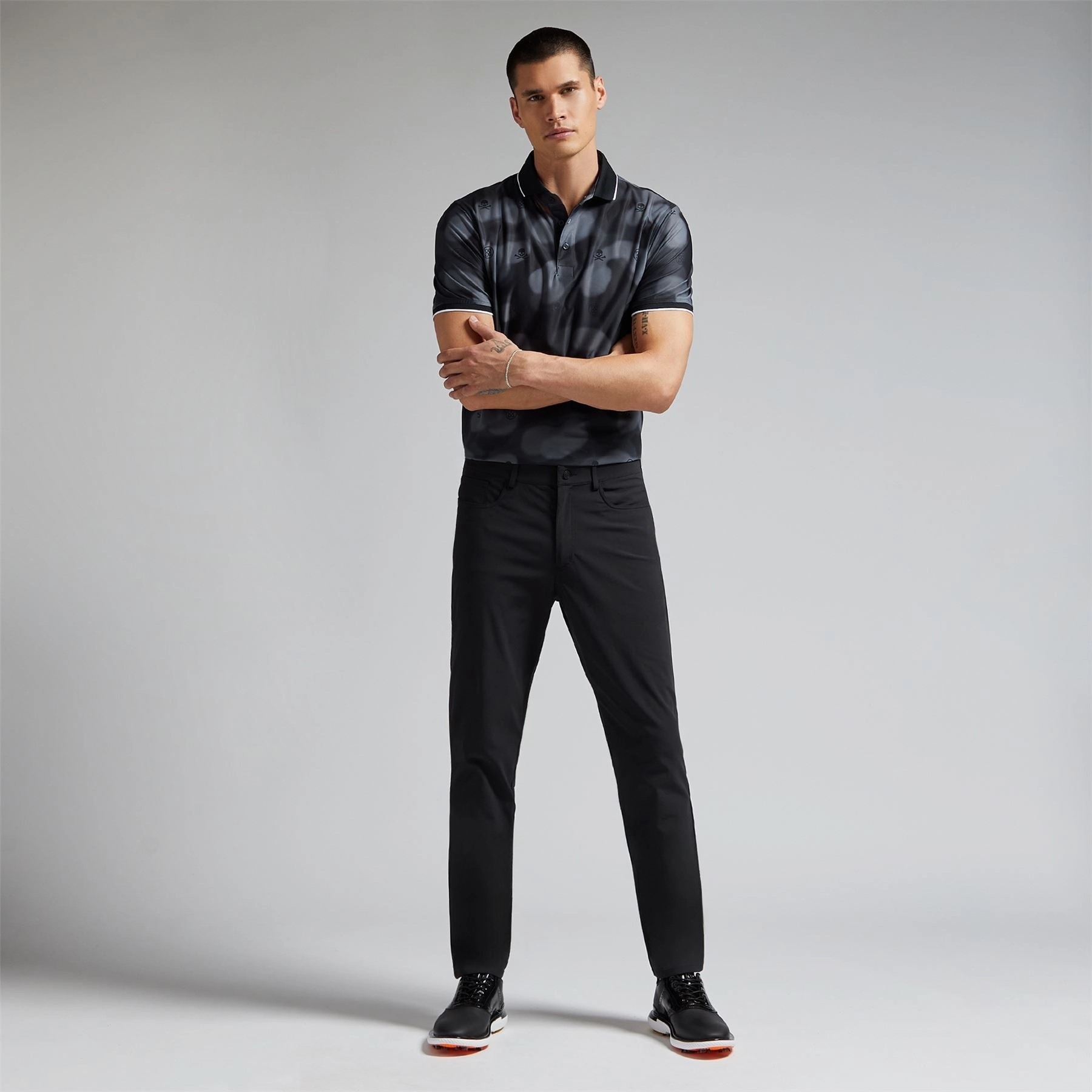 Blur Icon Camo Tech Pique Polo Onyx G/Fore Men's Fashion
