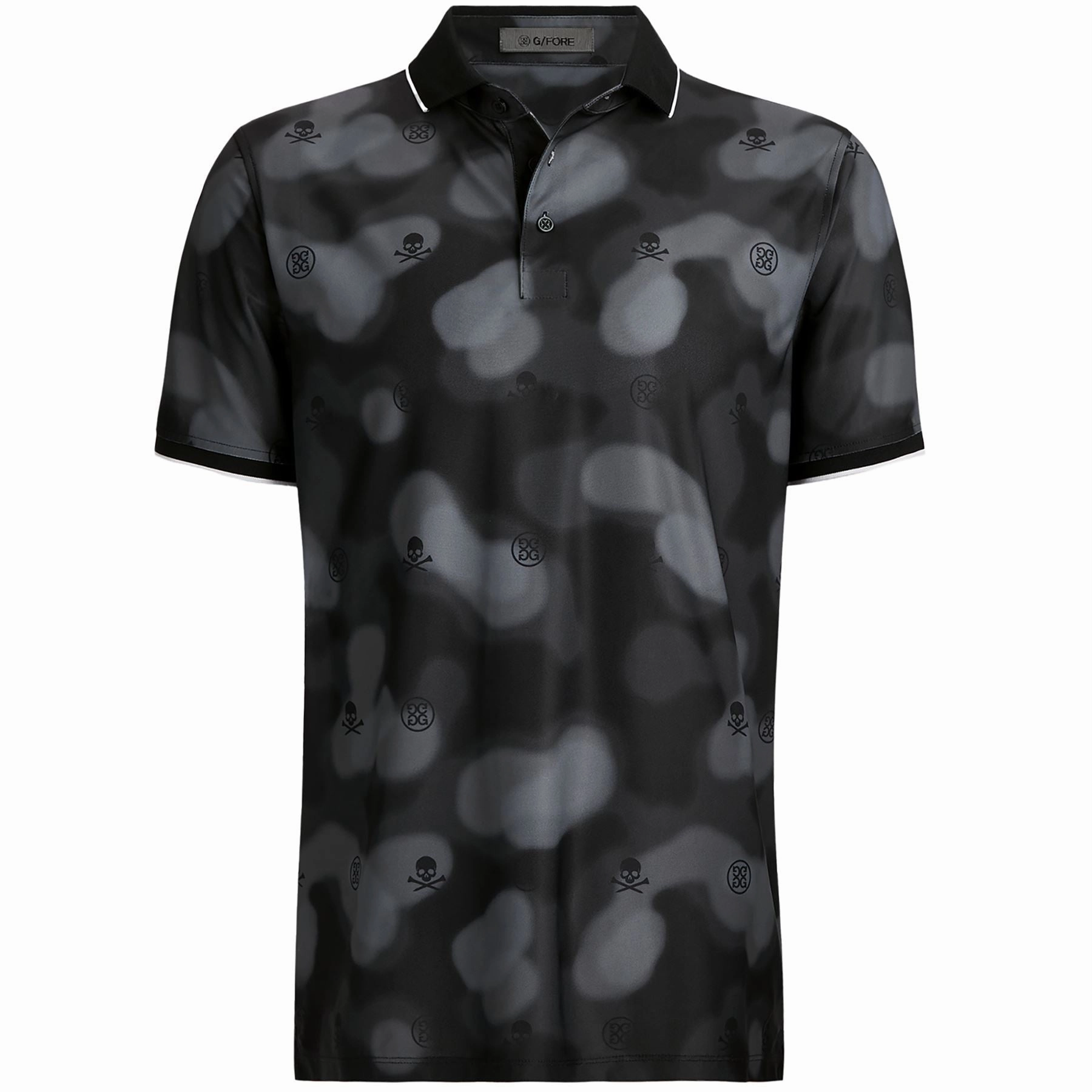 Blur Icon Camo Tech Pique Polo Onyx G/Fore men's golf fashion