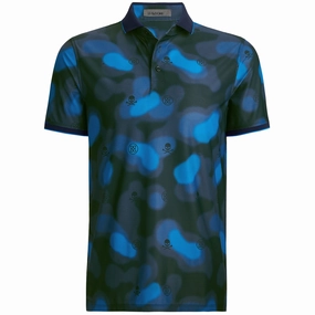 Blur Icon Camo Tech Pique Polo Twilight G/Fore men's golf fashion