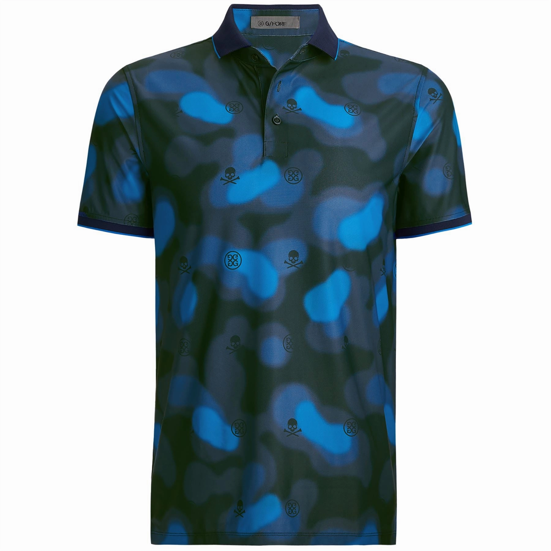 Blur Icon Camo Tech Pique Polo Twilight G/Fore men's golf fashion