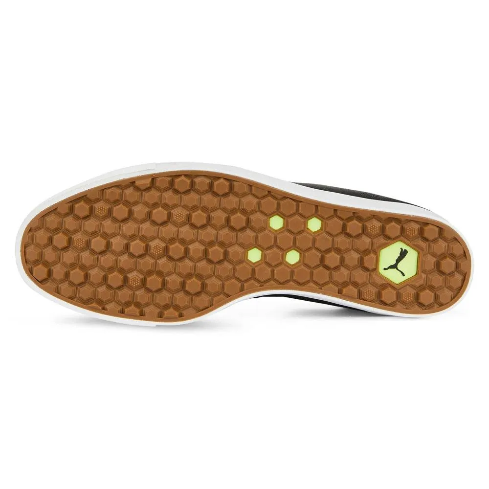 Durable Shoes, Rubber Sole Shoes PUMA Fusion Classic Spikeless Golf Shoes Black - 24 Men
