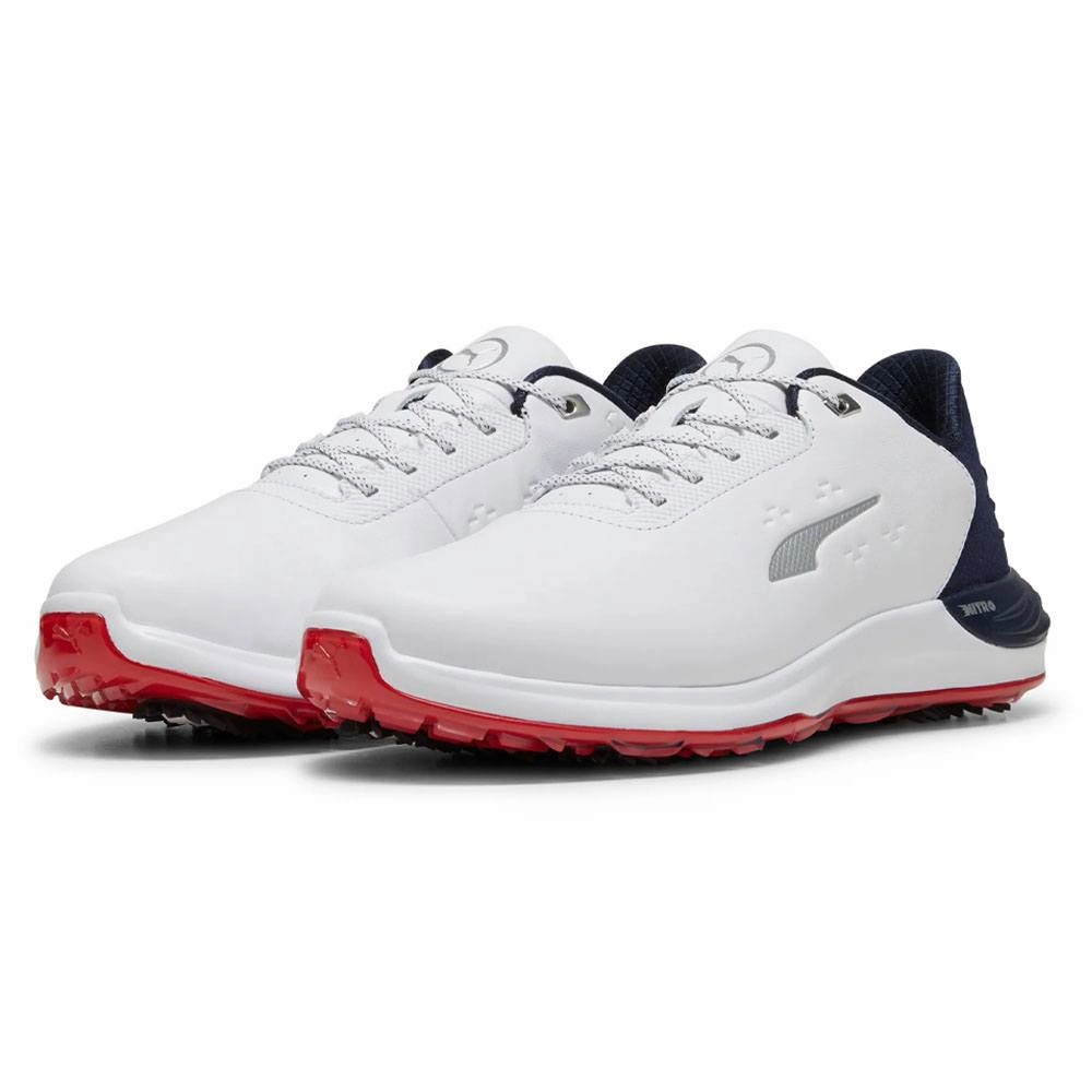 Lace-Up Shoes PUMA Phantomcat Nitro Golf Shoes White/Deep Navy/For All Time Red - 24 Men