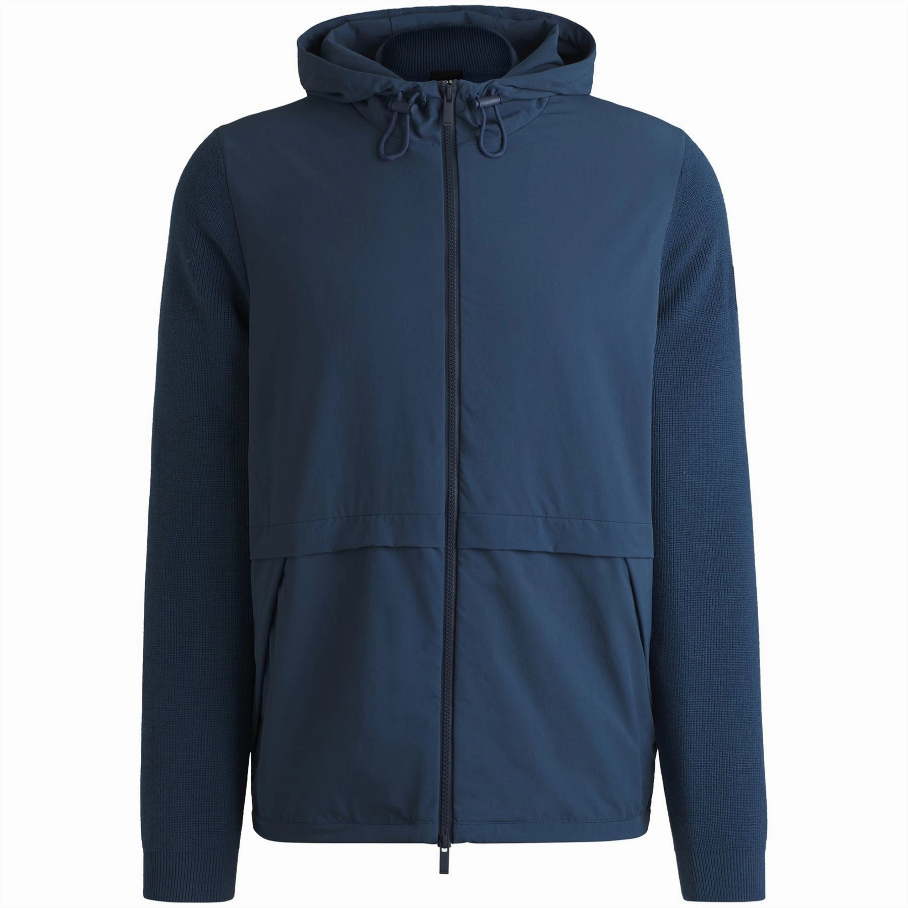Brian Full Zip Softshell Hooded Jacket Medium Blue Boss Men's Fashion