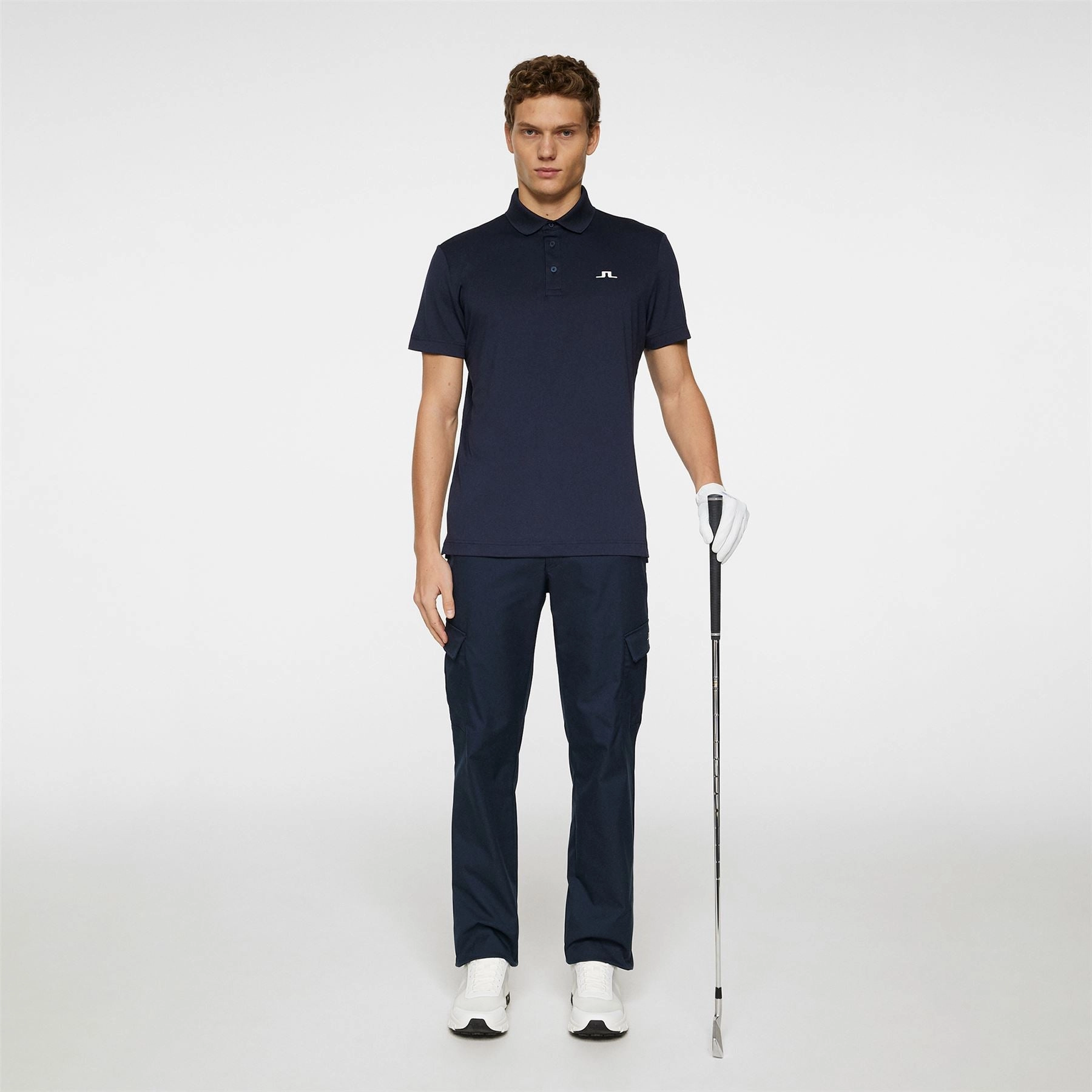 Bridge Regular Fit Polo JL Navy J.Lindeberg Golfwear for Men
