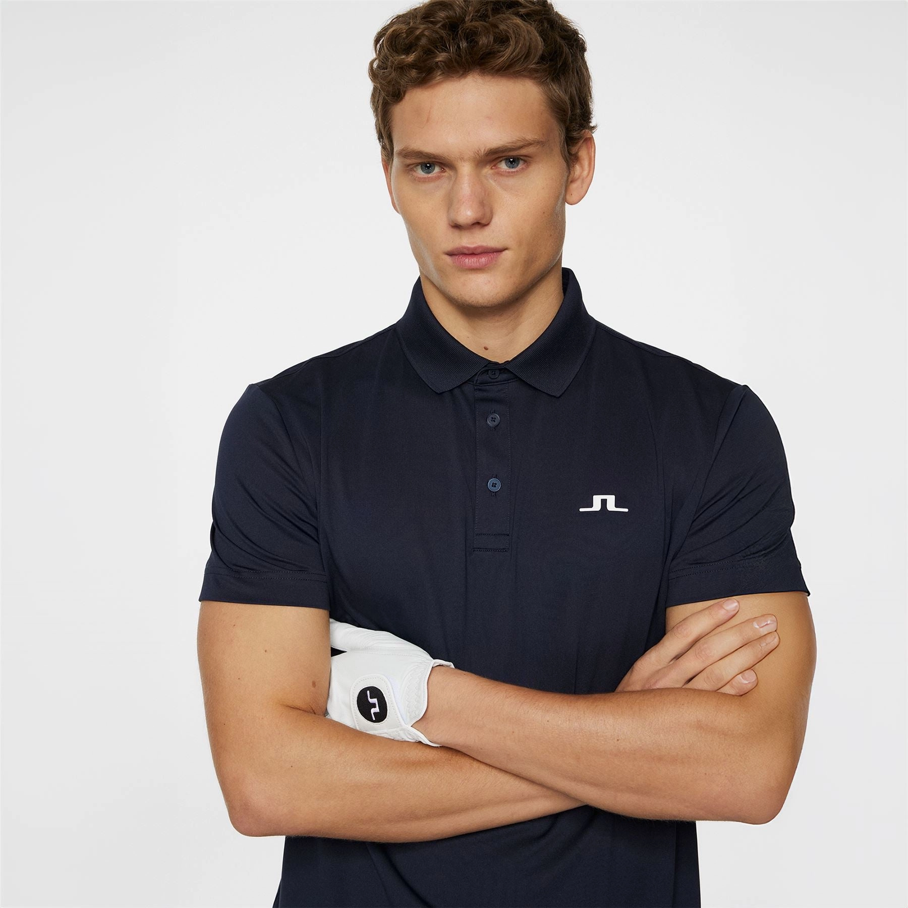 Bridge Regular Fit Polo JL Navy J.Lindeberg Golfwear for Men