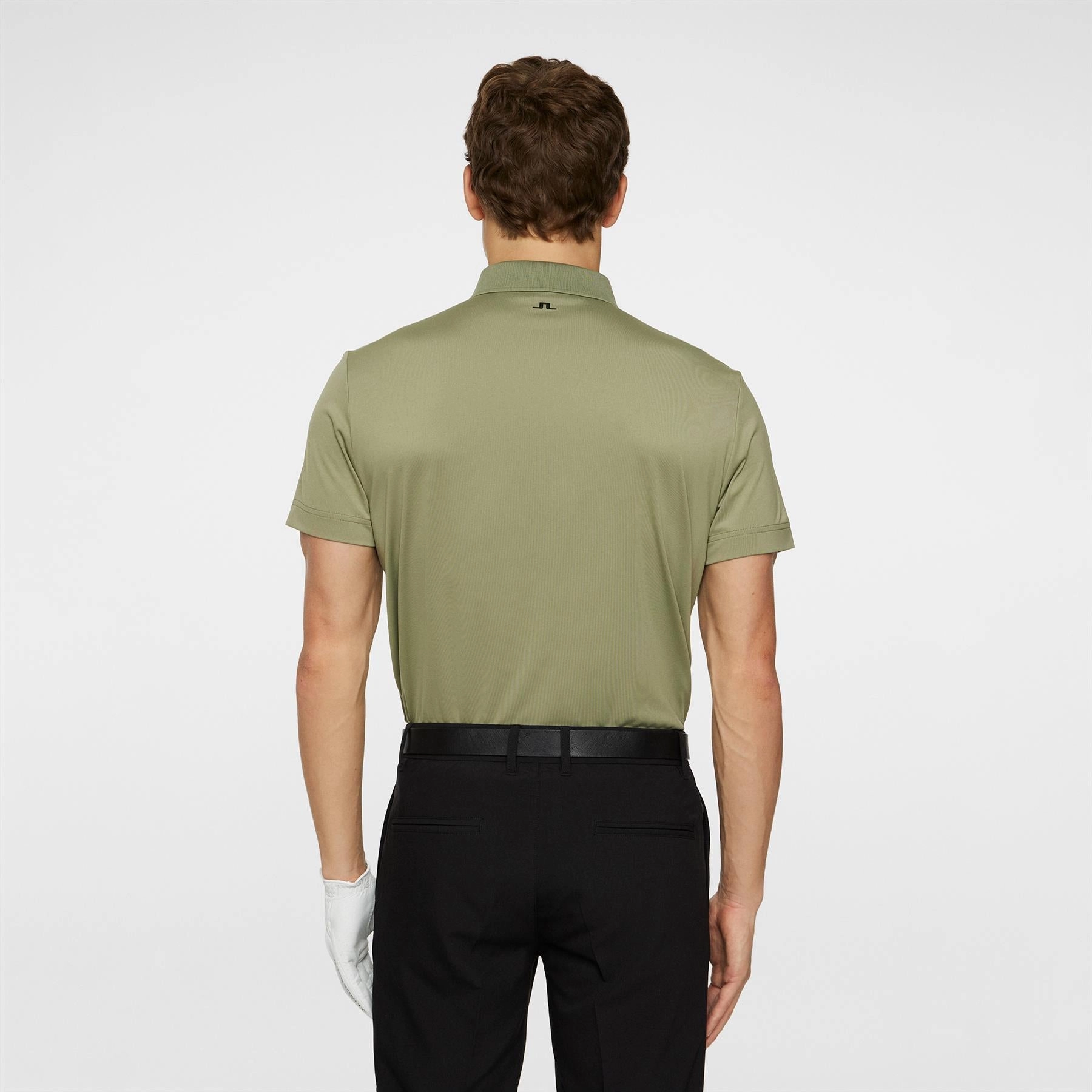 Bridge Regular Fit Polo Oil Green J.Lindeberg Golfwear for Men