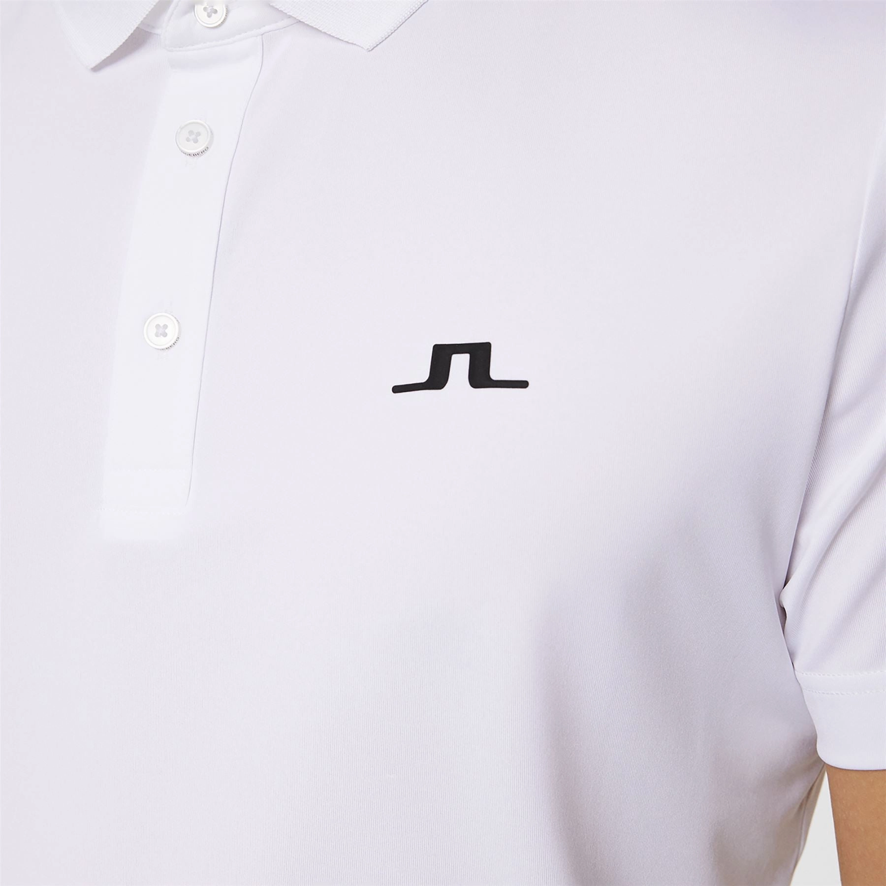 Bridge Regular FIt Polo White J.Lindeberg Golfwear for Men