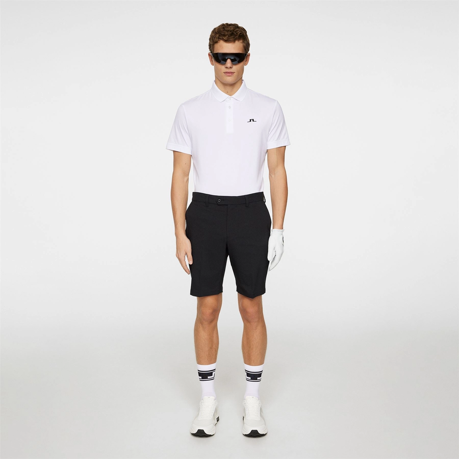 Bridge Regular FIt Polo White J.Lindeberg Golfwear for Men