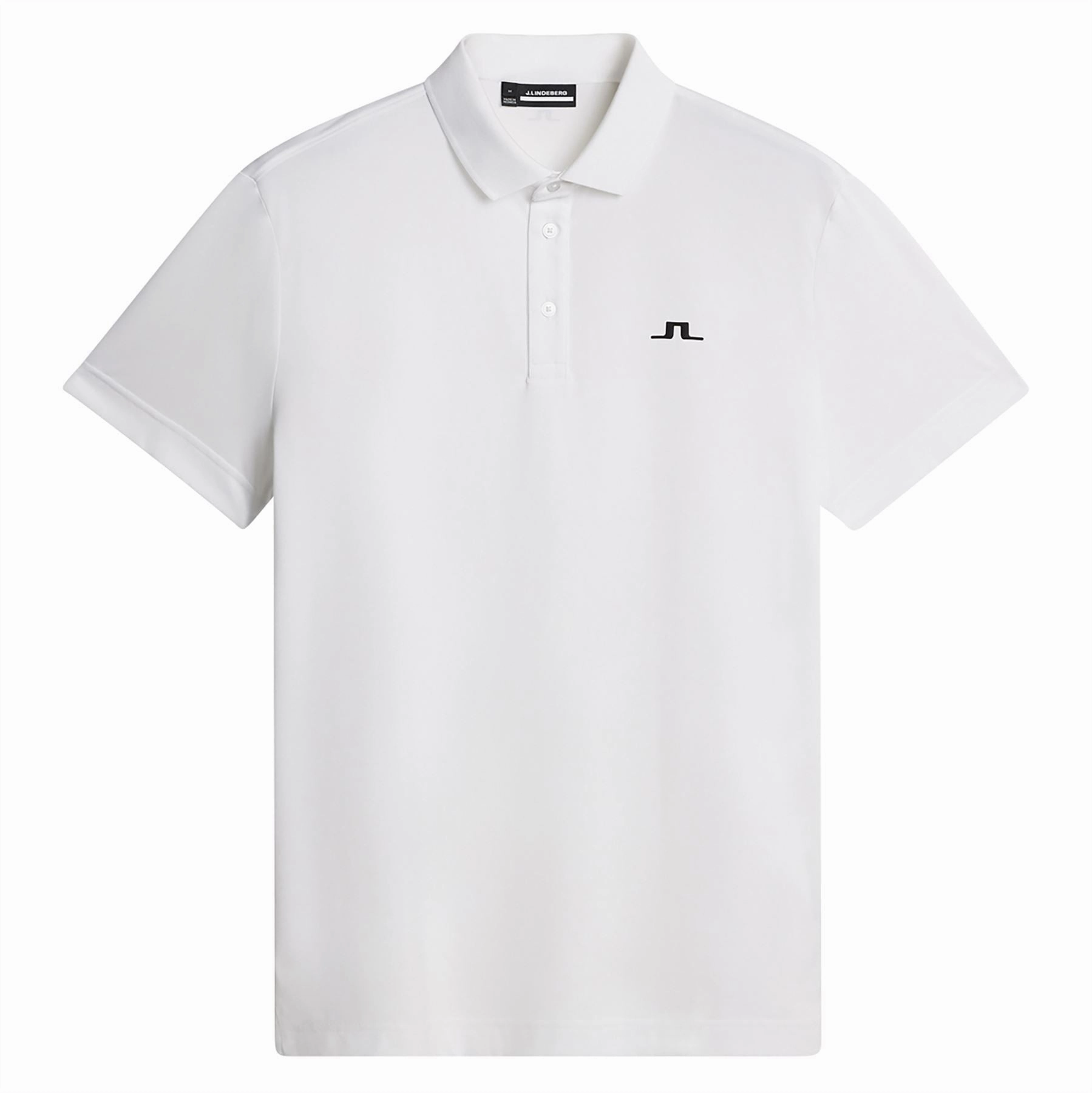 Bridge Regular FIt Polo White J.Lindeberg Golfwear for Men