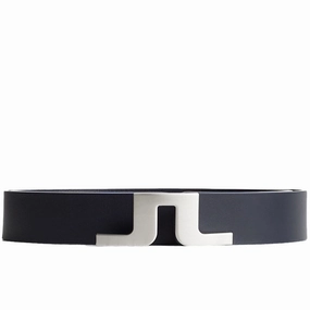 Bridger Leather Belt JL Navy Premium J.Lindeberg menswear