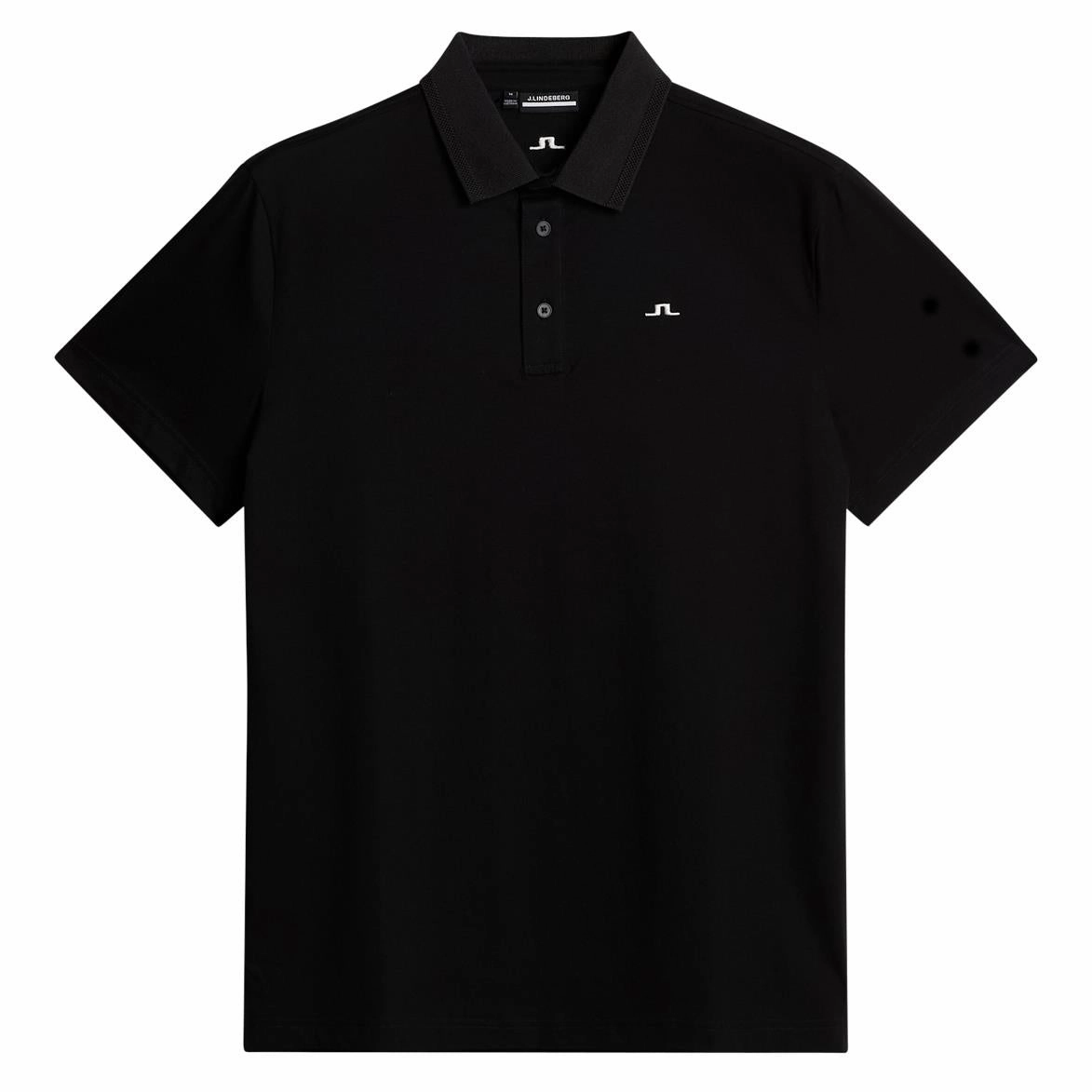 Bridger Regular Fit Polo Black J.Lindeberg Golfwear for Men