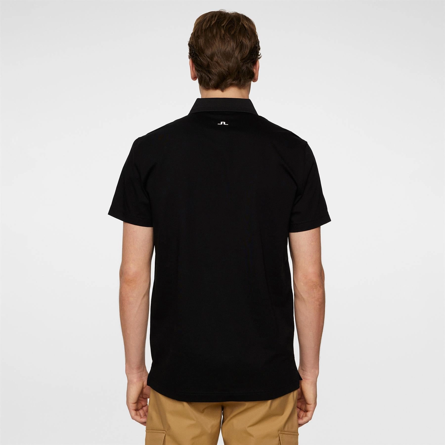 Bridger Regular Fit Polo Black J.Lindeberg Golfwear for Men