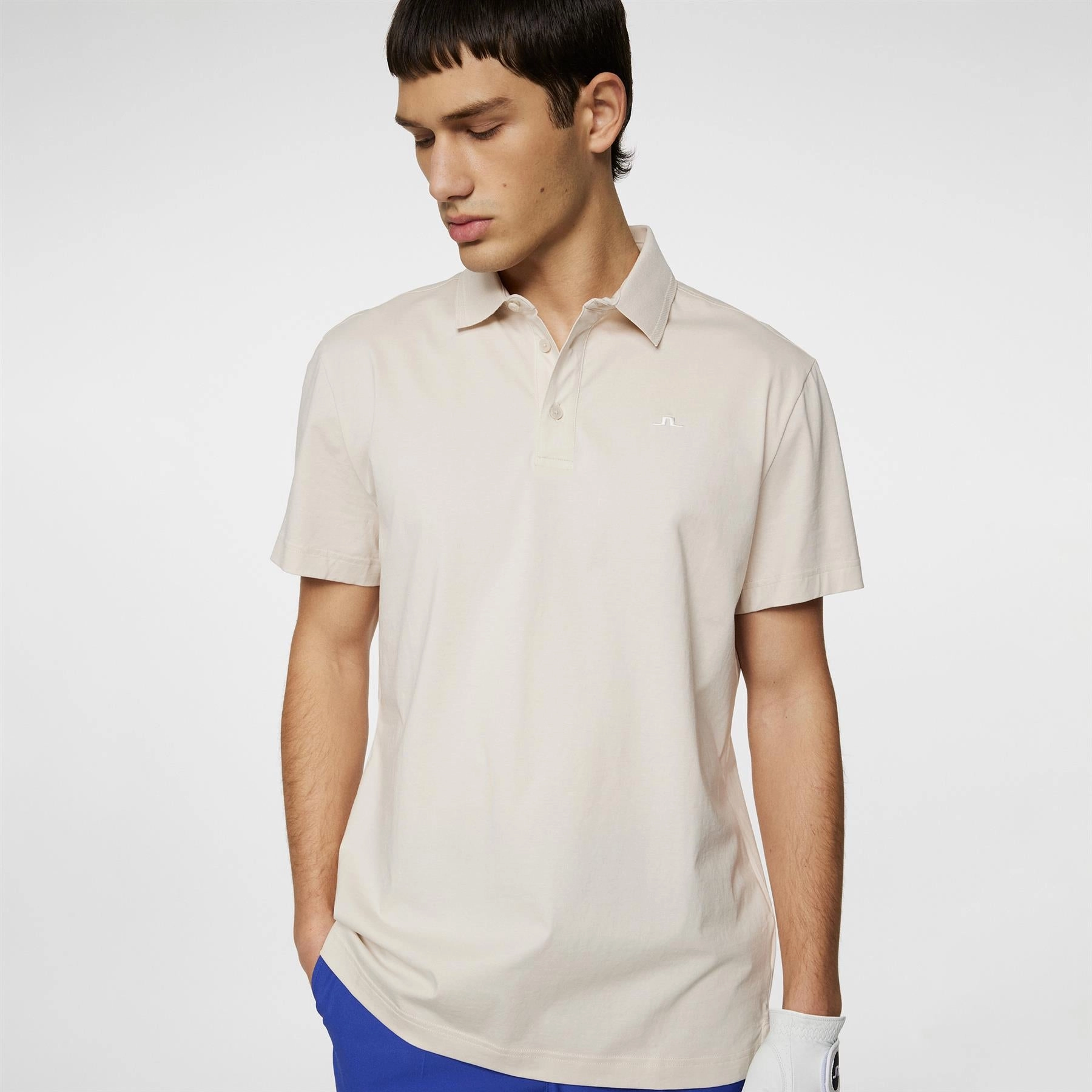Bridger Regular Fit Polo Moonbeam J.Lindeberg Golfwear for Men