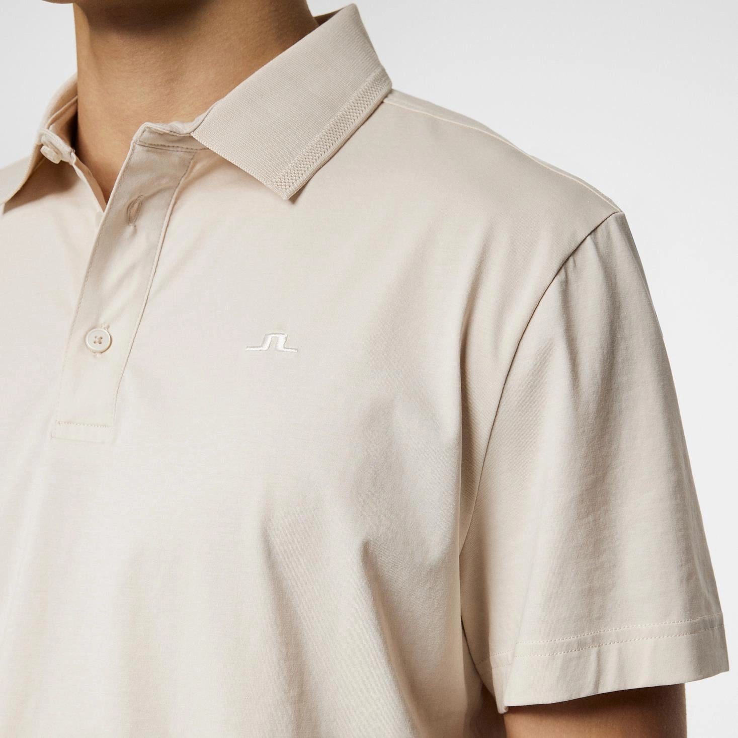 Bridger Regular Fit Polo Moonbeam J.Lindeberg Golfwear for Men