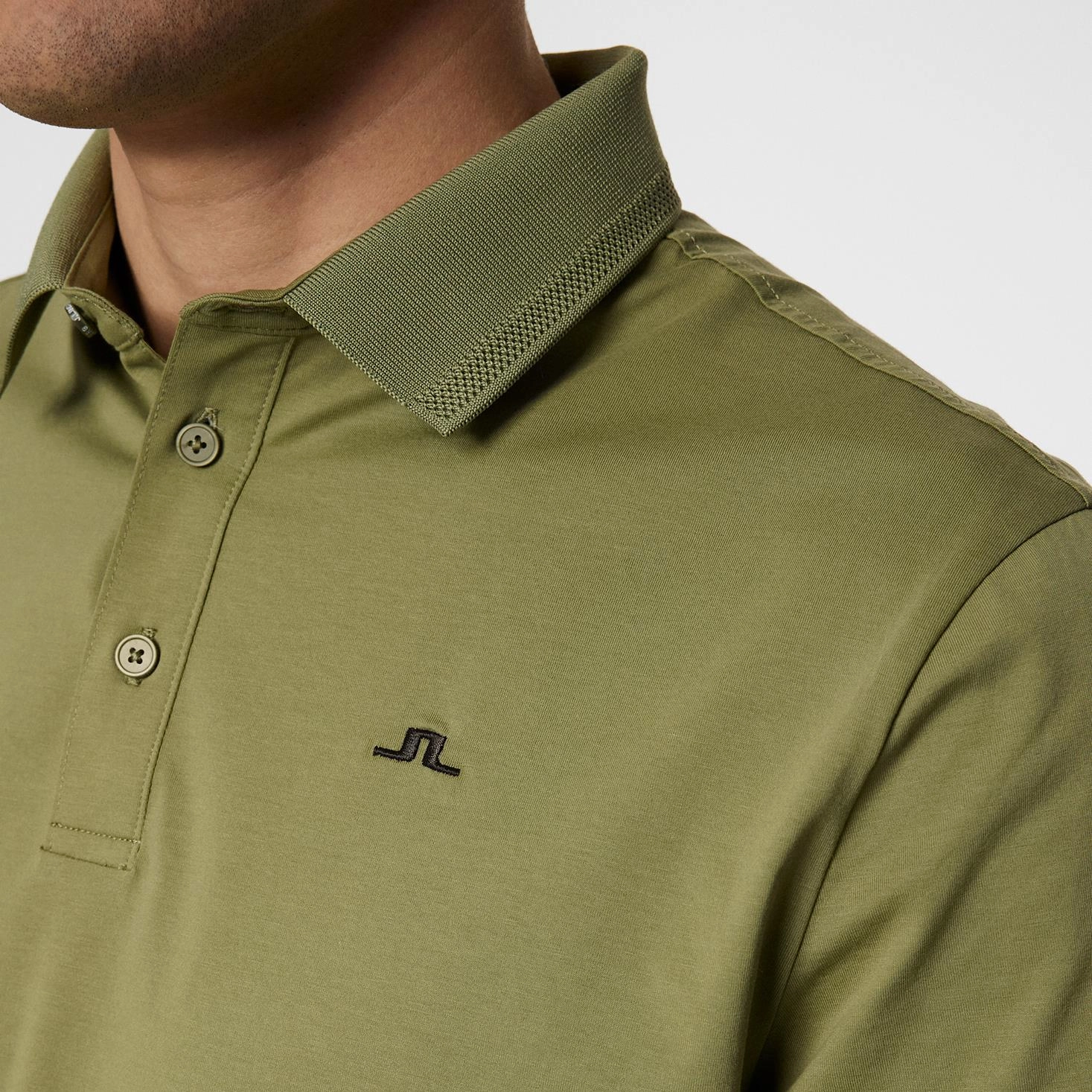 Bridger Regular Fit Polo Oil Green J.Lindeberg Golfwear for Men