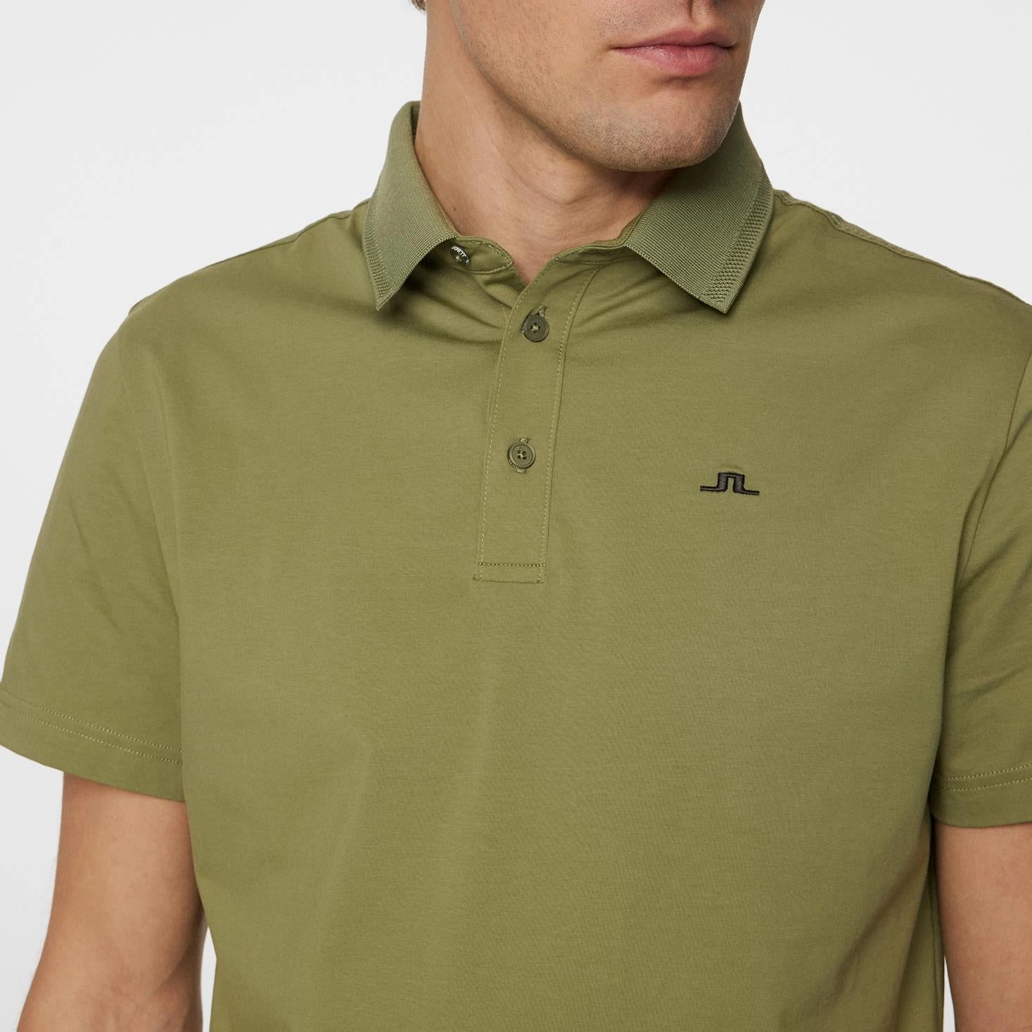 Bridger Regular Fit Polo Oil Green J.Lindeberg Golfwear for Men