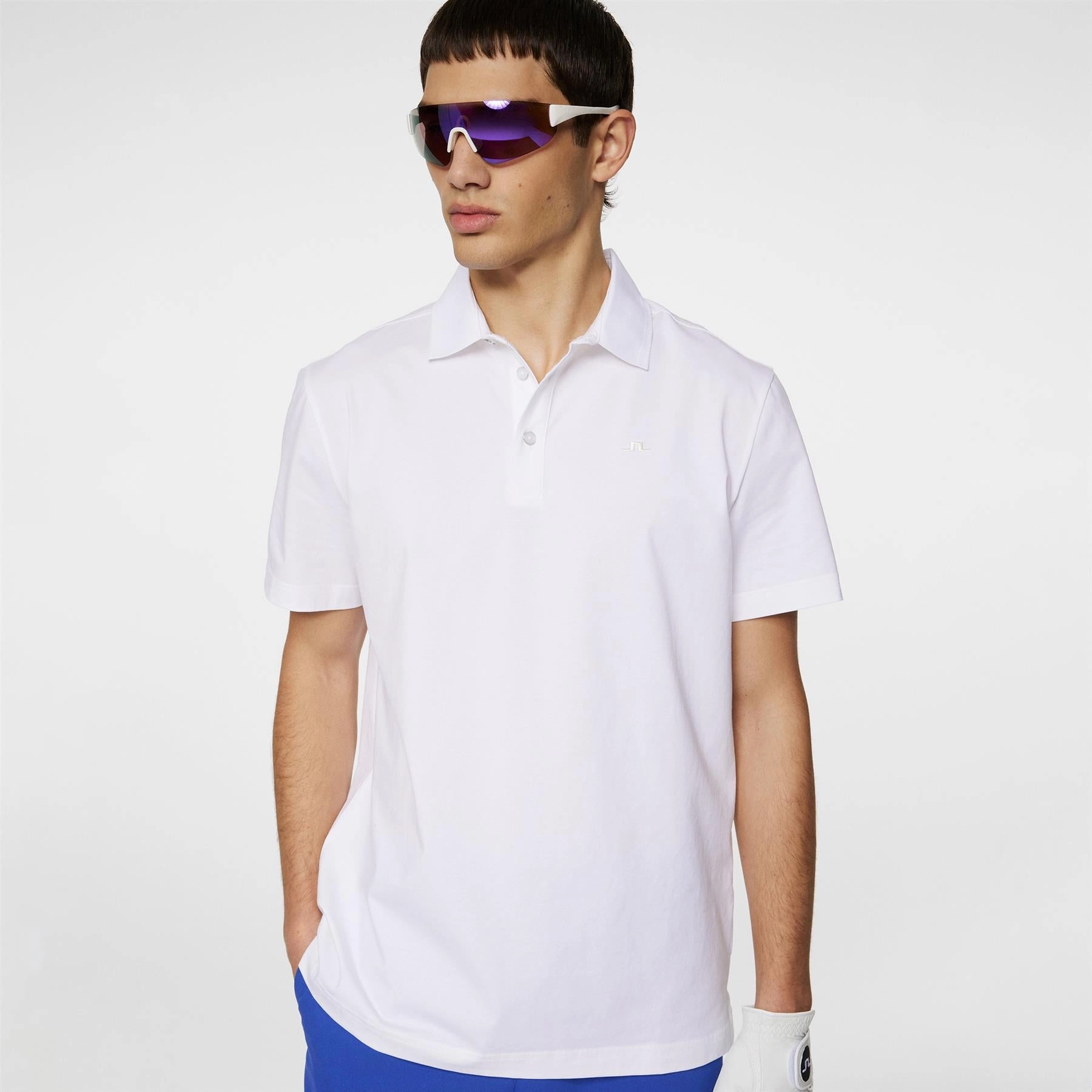 Bridger Regular Fit Polo White J.Lindeberg Golfwear for Men