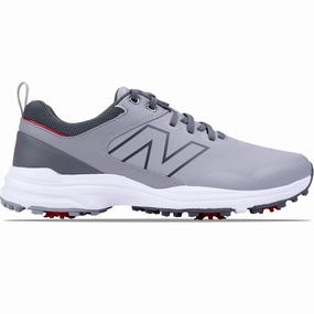 Brighton v2 Waterproof Spiked Golf Shoes Grey New Balance men's golf footwear