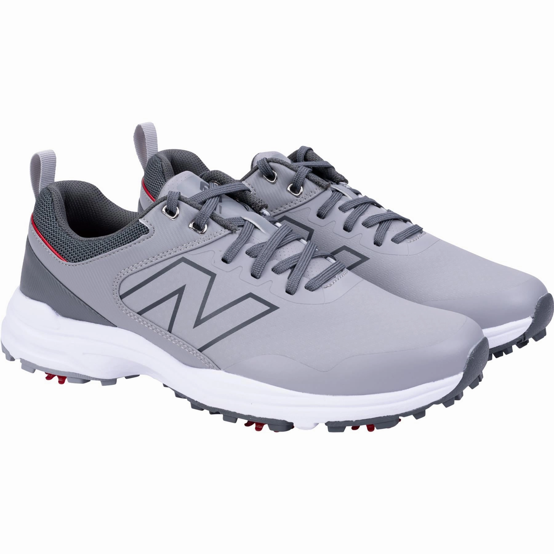 Brighton v2 Waterproof Spiked Golf Shoes Grey New Balance Men's Golf Footwear