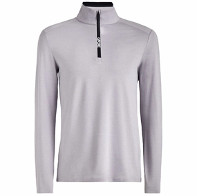 Brushed Back Tech Quarter Zip Mid Layer Light Heather Grey G/Fore men's golf fashion