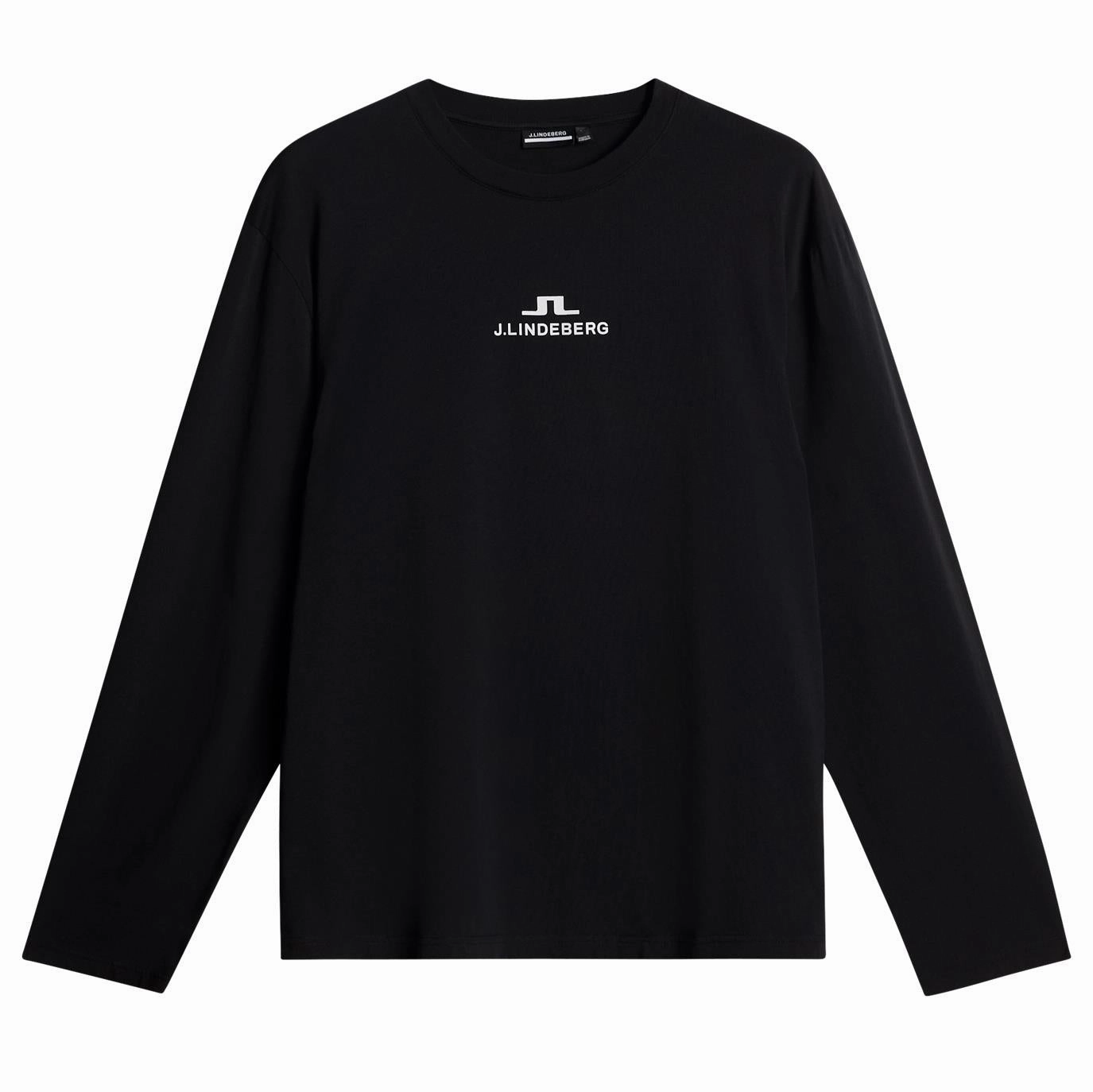Cale Logo LS T-Shirt Black Premium J.Lindeberg menswear
