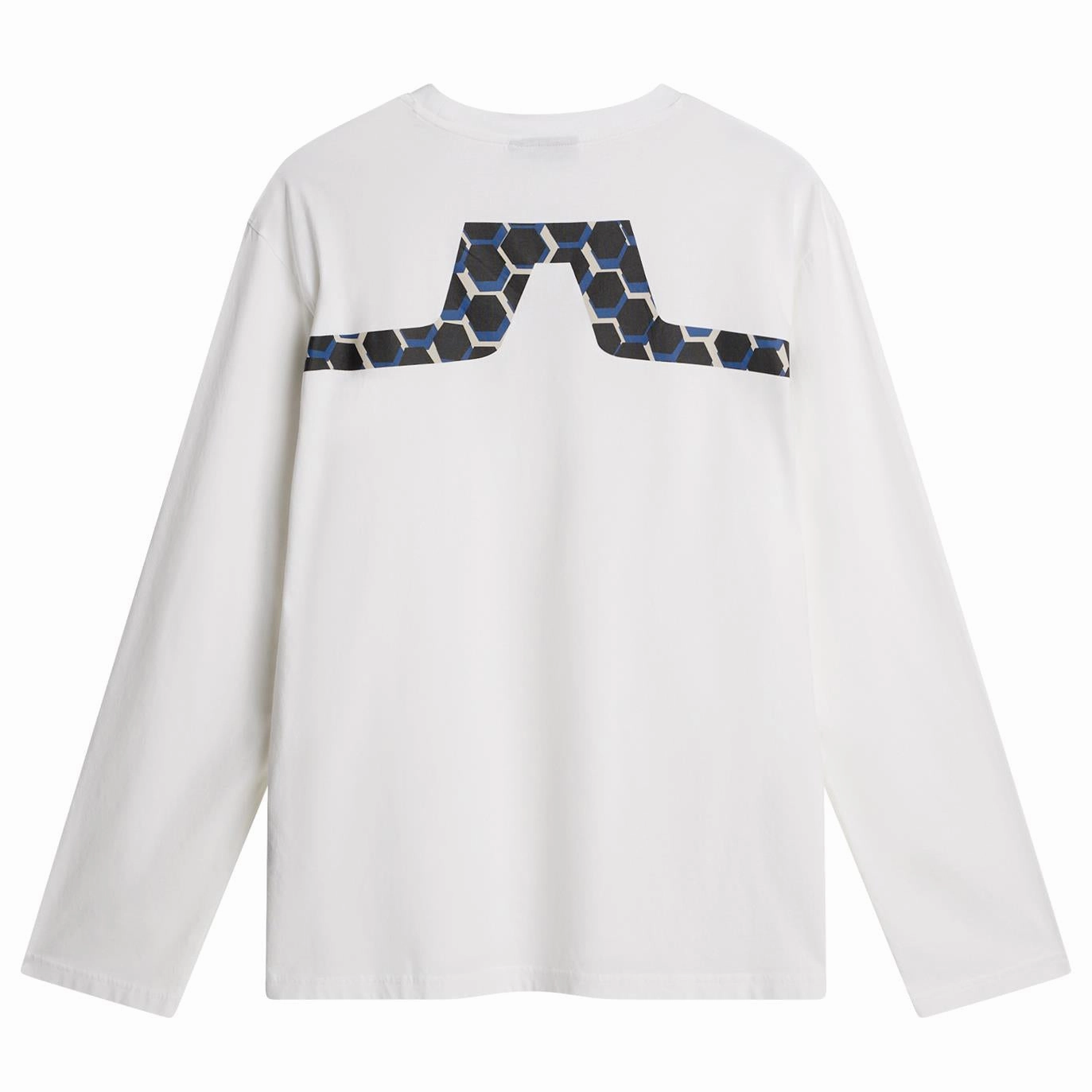 Cale Logo LS T-Shirt White J.Lindeberg Golfwear for Men