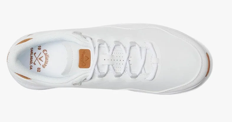 Callaway Women's Coronado V4 Golf Shoes in White/White women's classic golf shoes