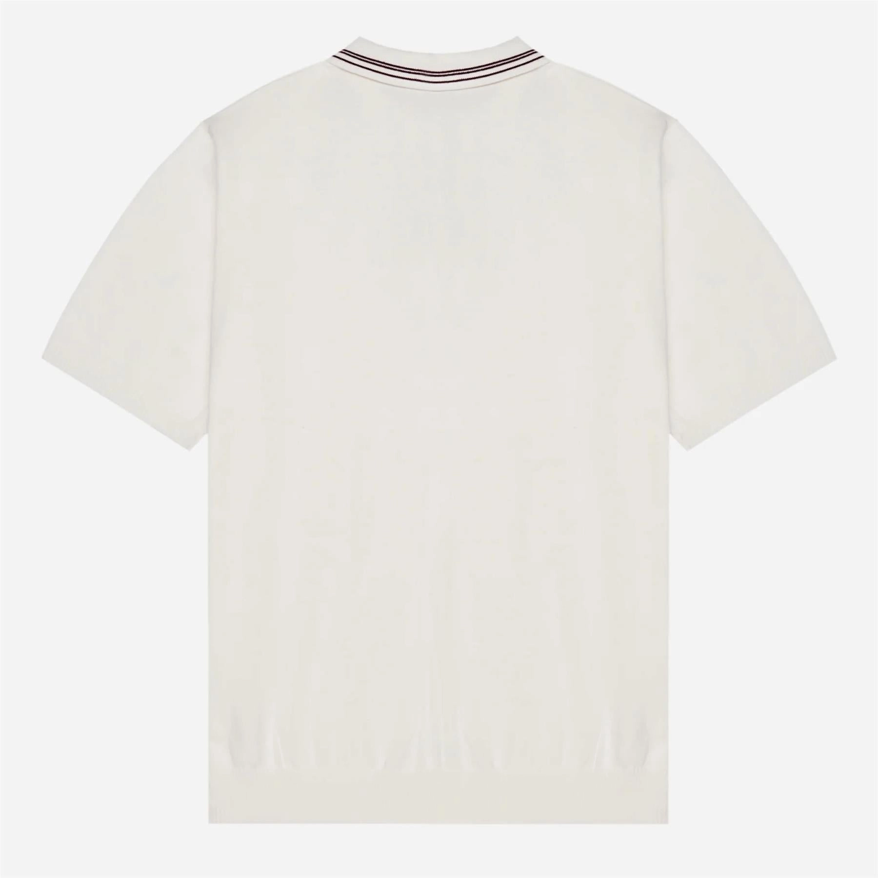 Campania Knit Polo Ivory Malbon Men's Golf Lifestyle Wear