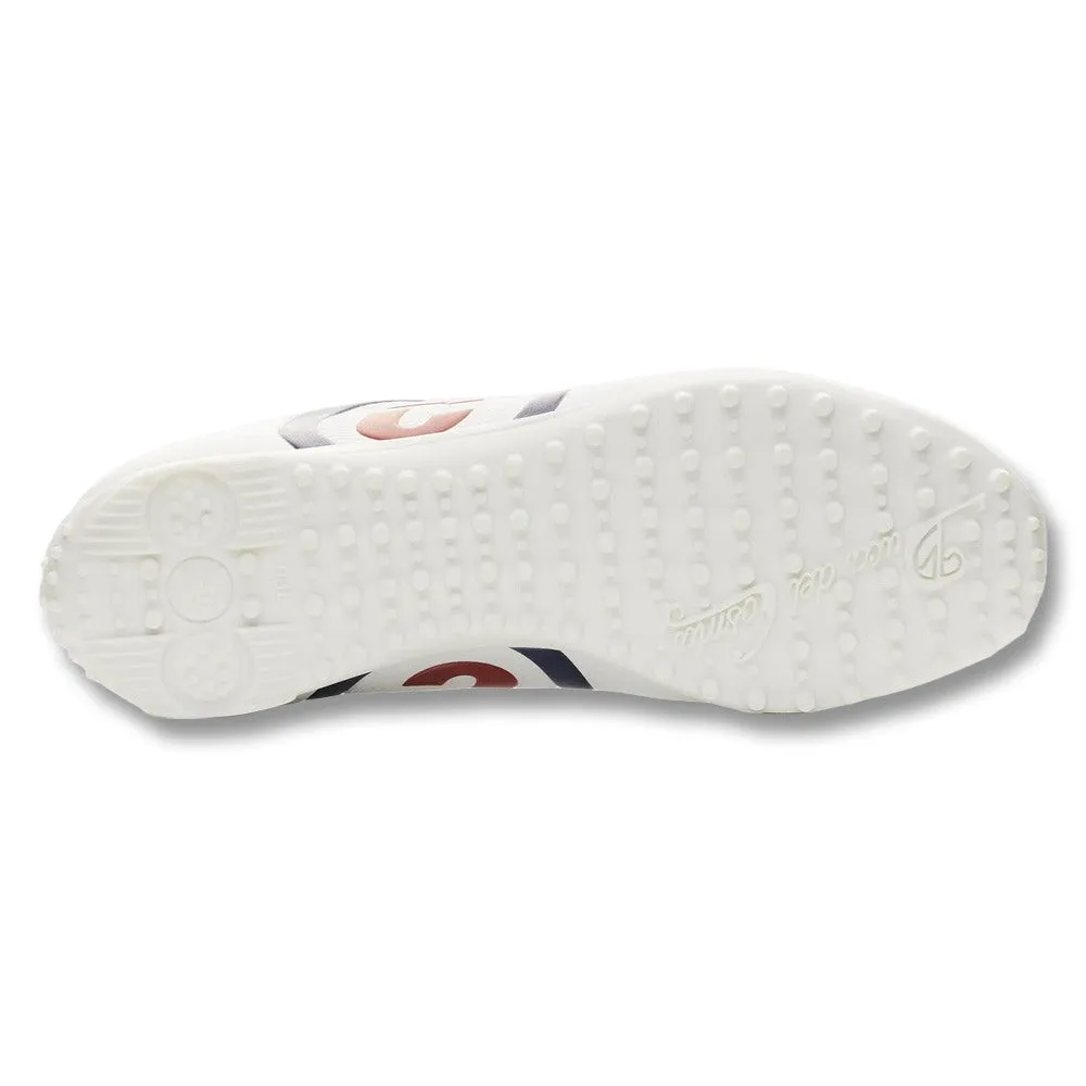 Duca Del Cosma Golf Kingscup Spikeless Golf Shoes White - 24 Men Flexible Outsole Sneakers, Wear-Everywhere Shoes, Minimalist Shoes