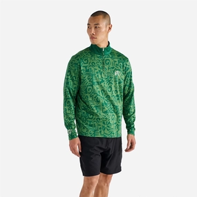 Capo Performance Quarter Zip Kelly Green Malbon mens golf lifestyle wear