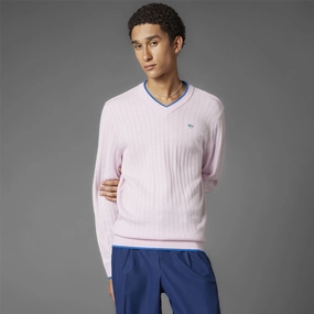 Cashmere Knit Sweatshirt Clear Pink Adidas sportswear for men