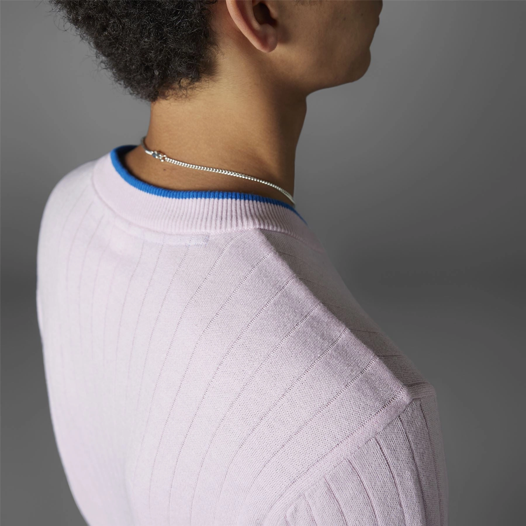 Cashmere Knit Sweatshirt Clear Pink Adidas Men's Apparel