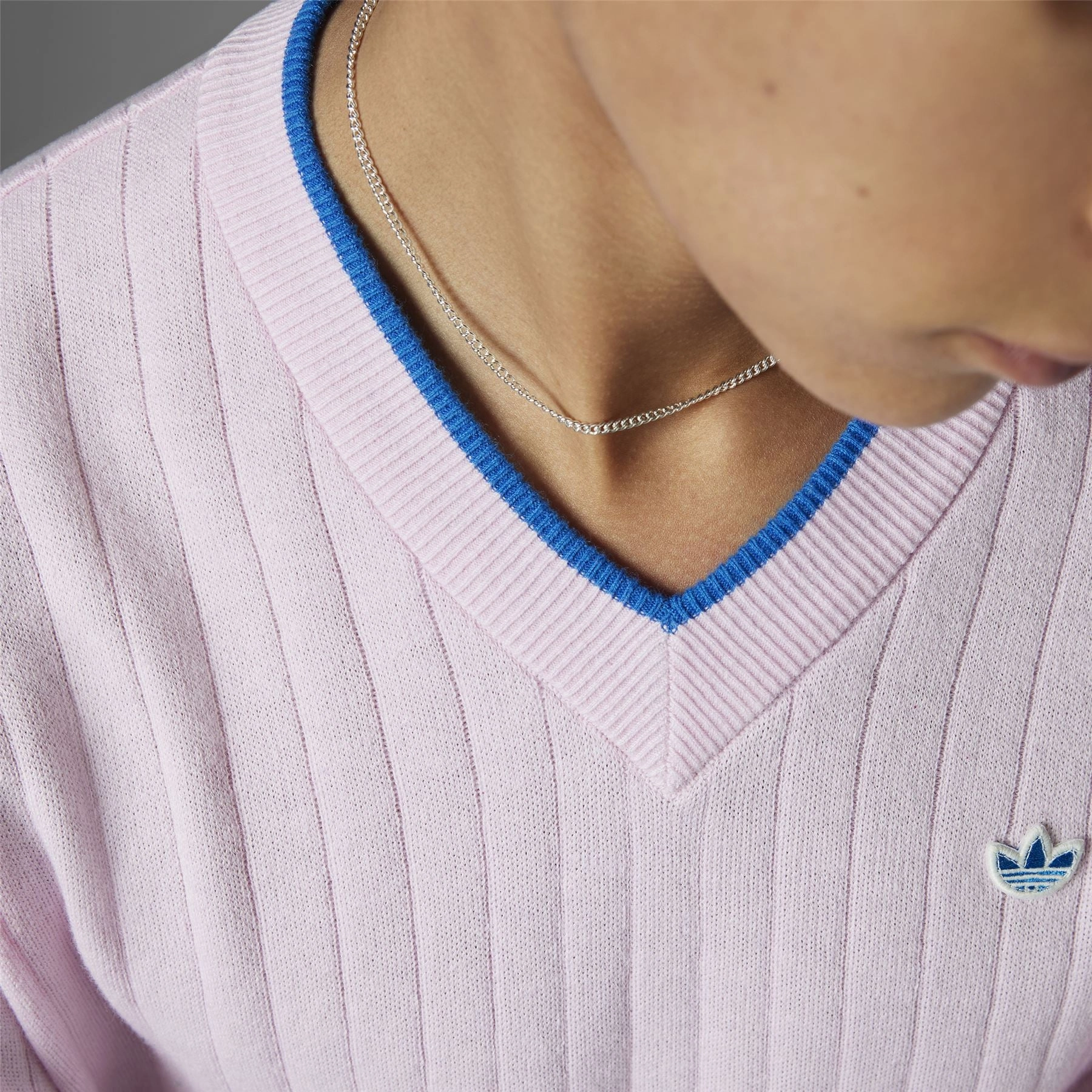 Cashmere Knit Sweatshirt Clear Pink Adidas Men's Apparel