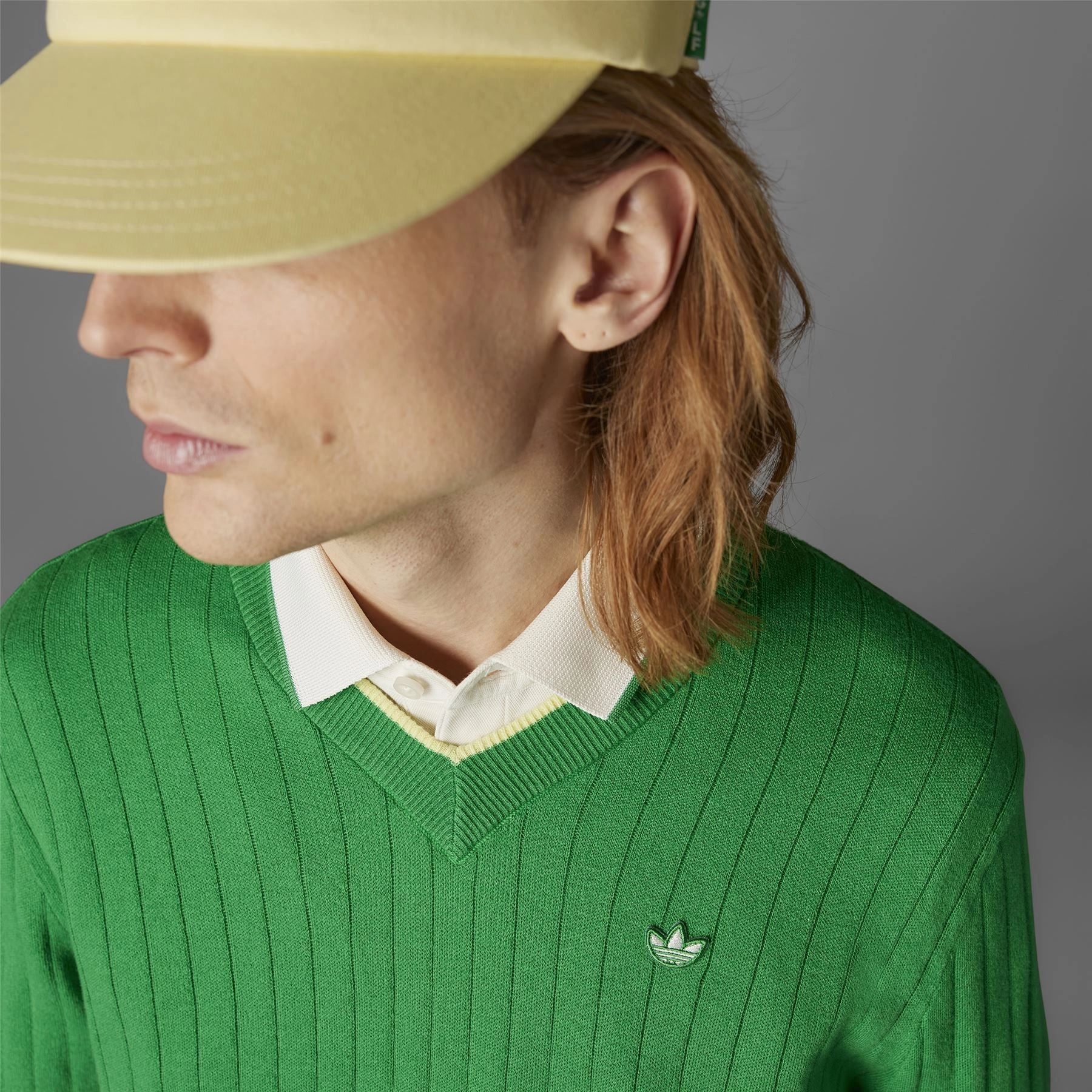 Cashmere Knit Sweatshirt Green Adidas Men's Apparel