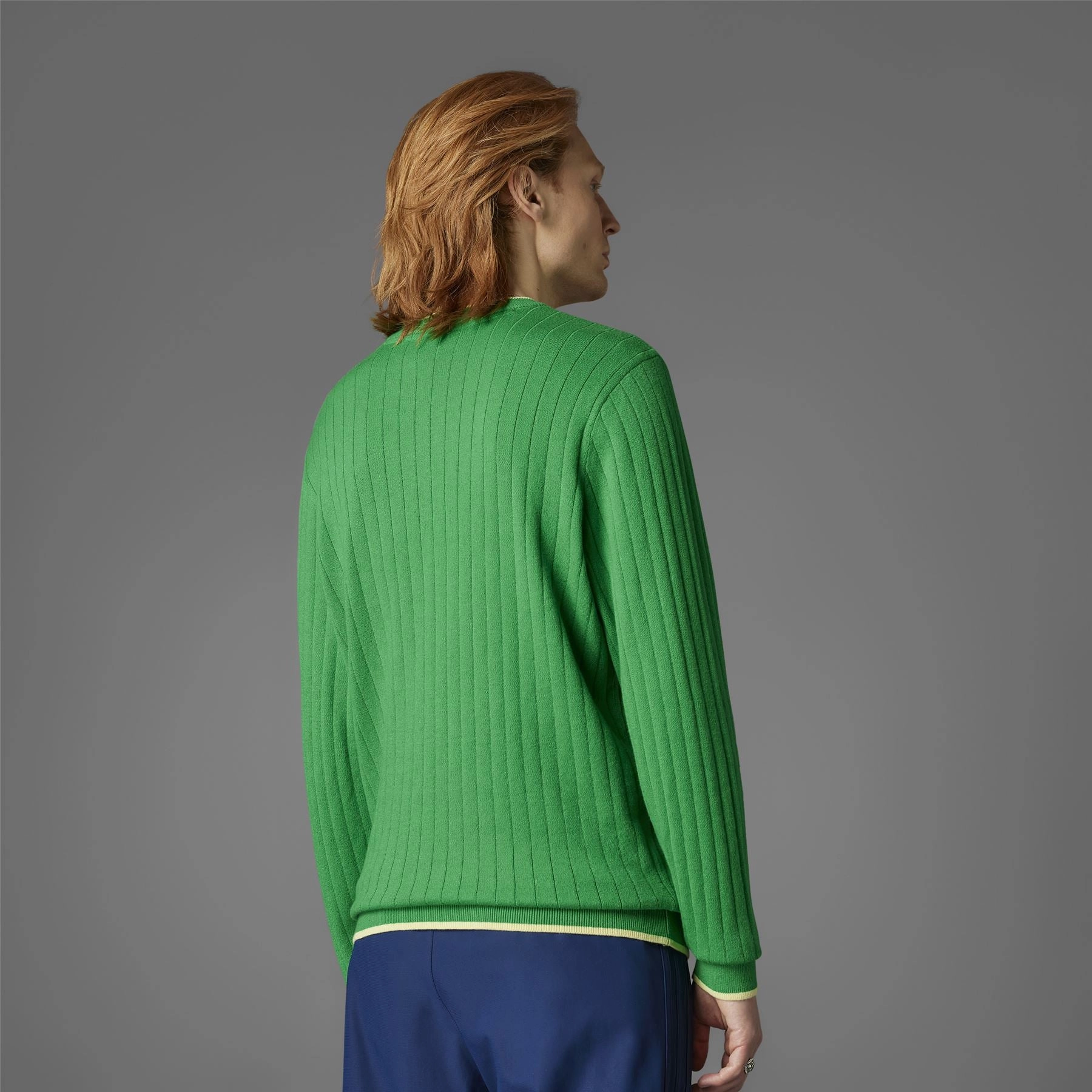 Cashmere Knit Sweatshirt Green Adidas Men's Apparel