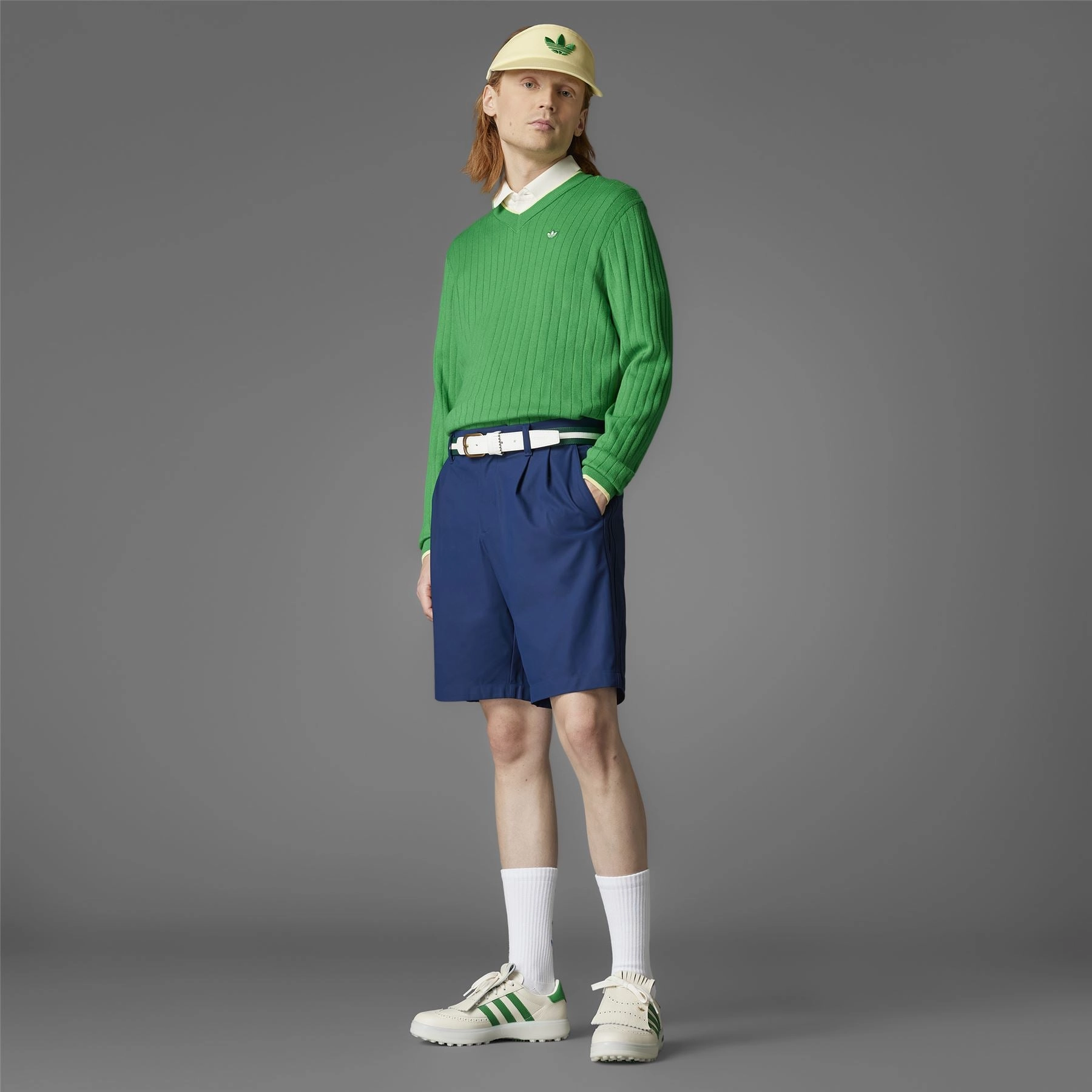 Cashmere Knit Sweatshirt Green Adidas Men's Apparel