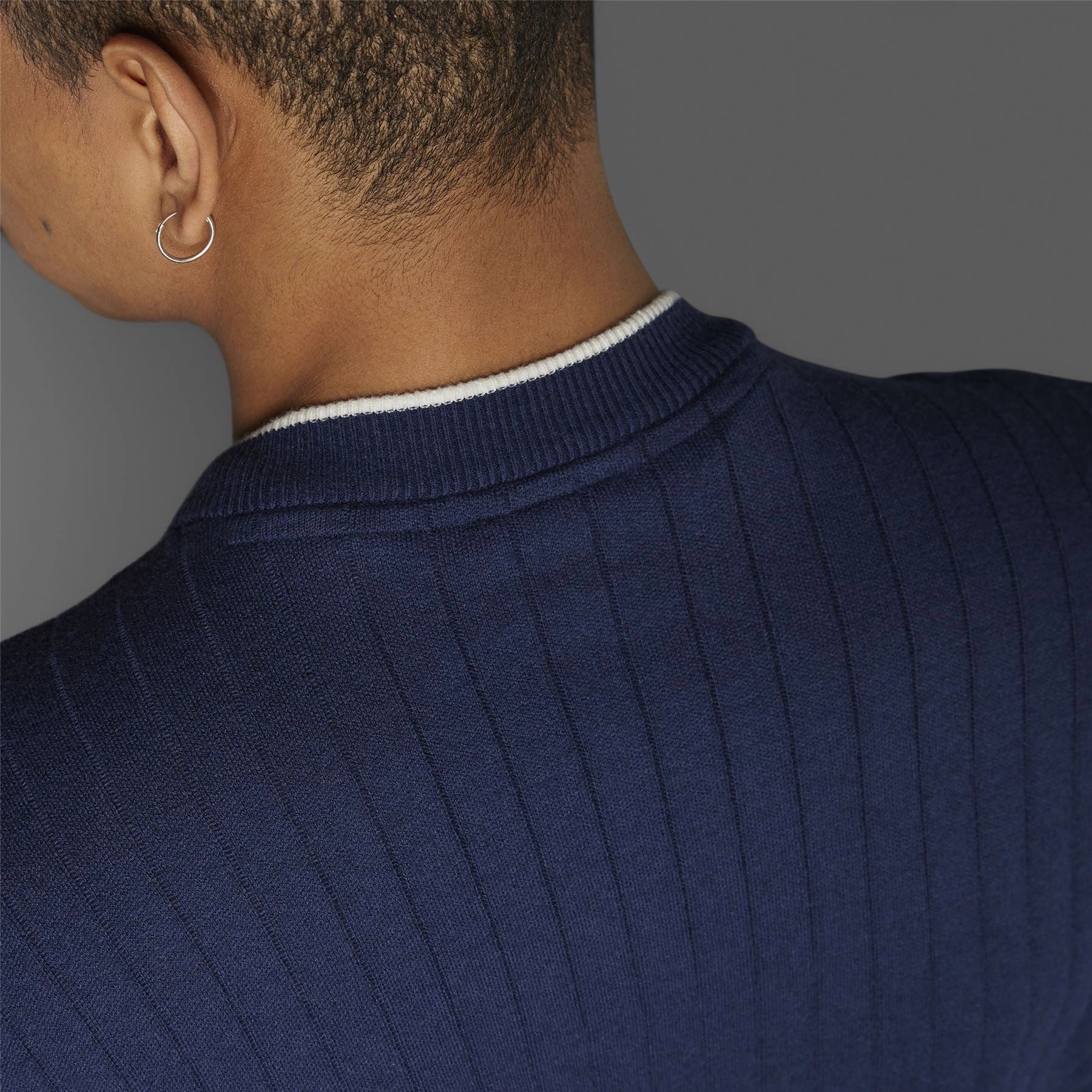 Cashmere Knit Sweatshirt Night Indigo Adidas Men's Apparel