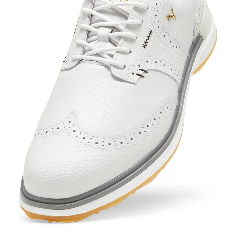 Stretchable Shoes PUMA Avant Wingtip Spikeless Golf Shoes Feather Gray/Slate Gray - 24 Men