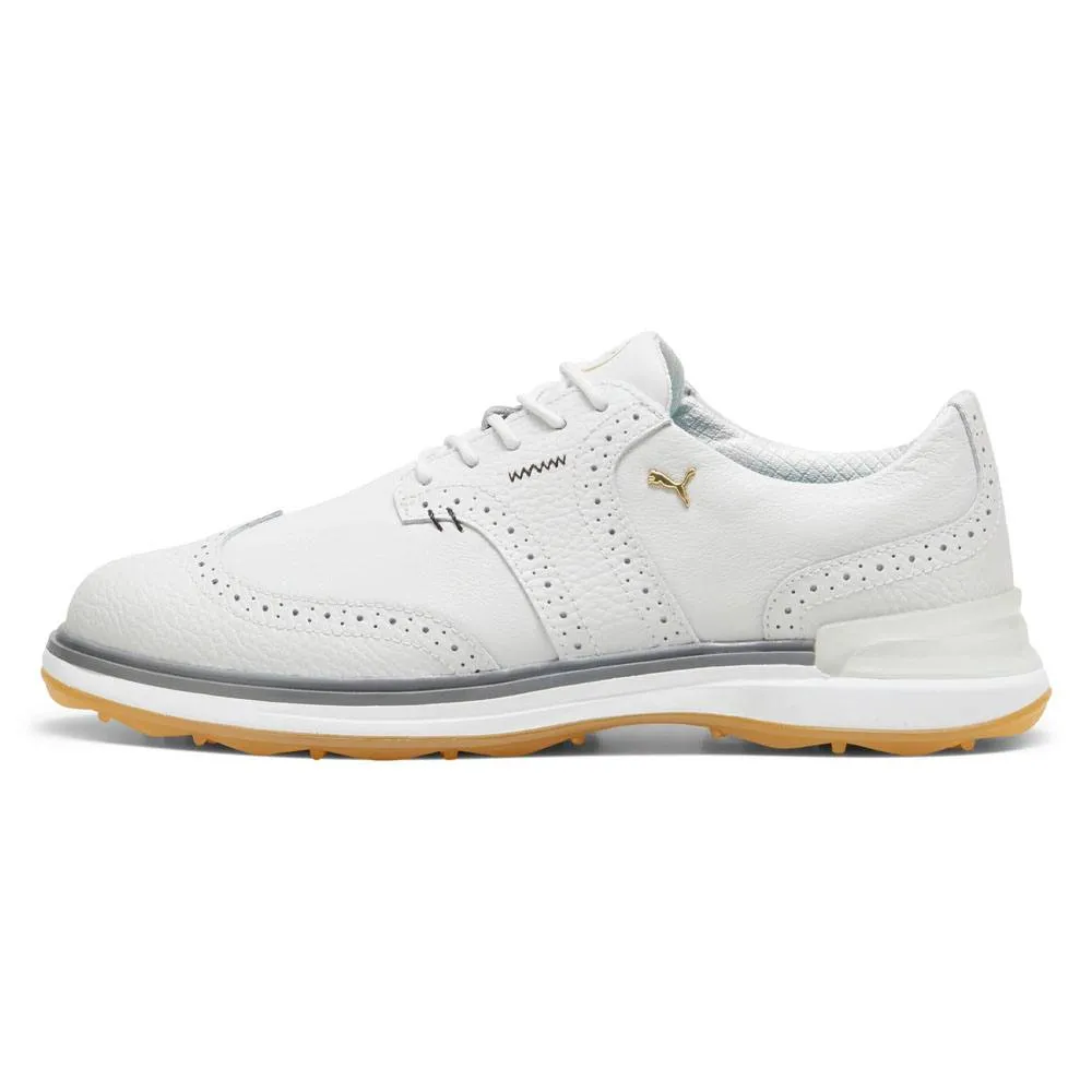 PUMA Avant Wingtip Spikeless Golf Shoes Feather Gray/Slate Gray - 24 Men Motion Control Shoes, Beach Footwear